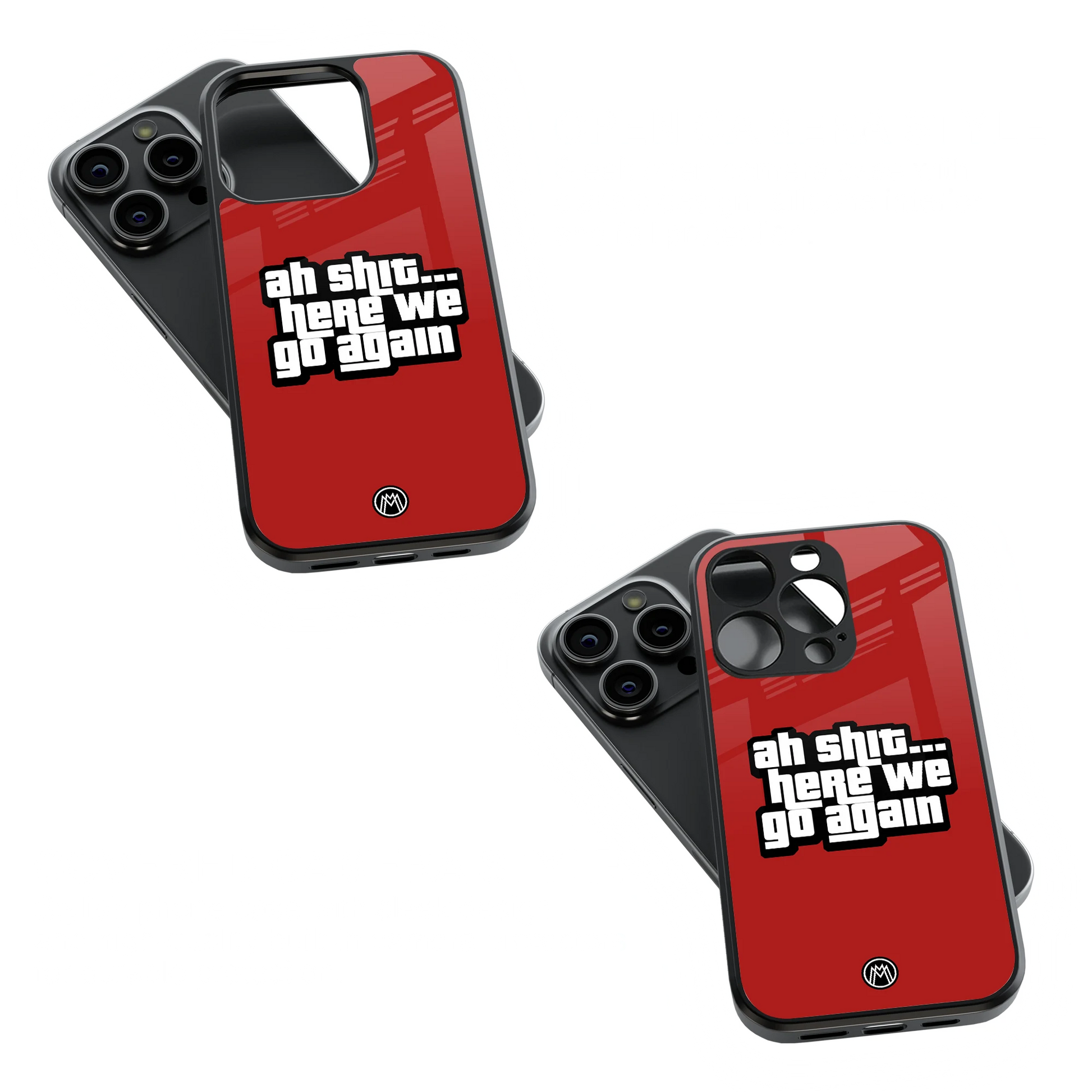 Trendy Glass Back Mobile Case for iPhone, Samsung, Redmi, OnePlus, Google Pixel, Motorola