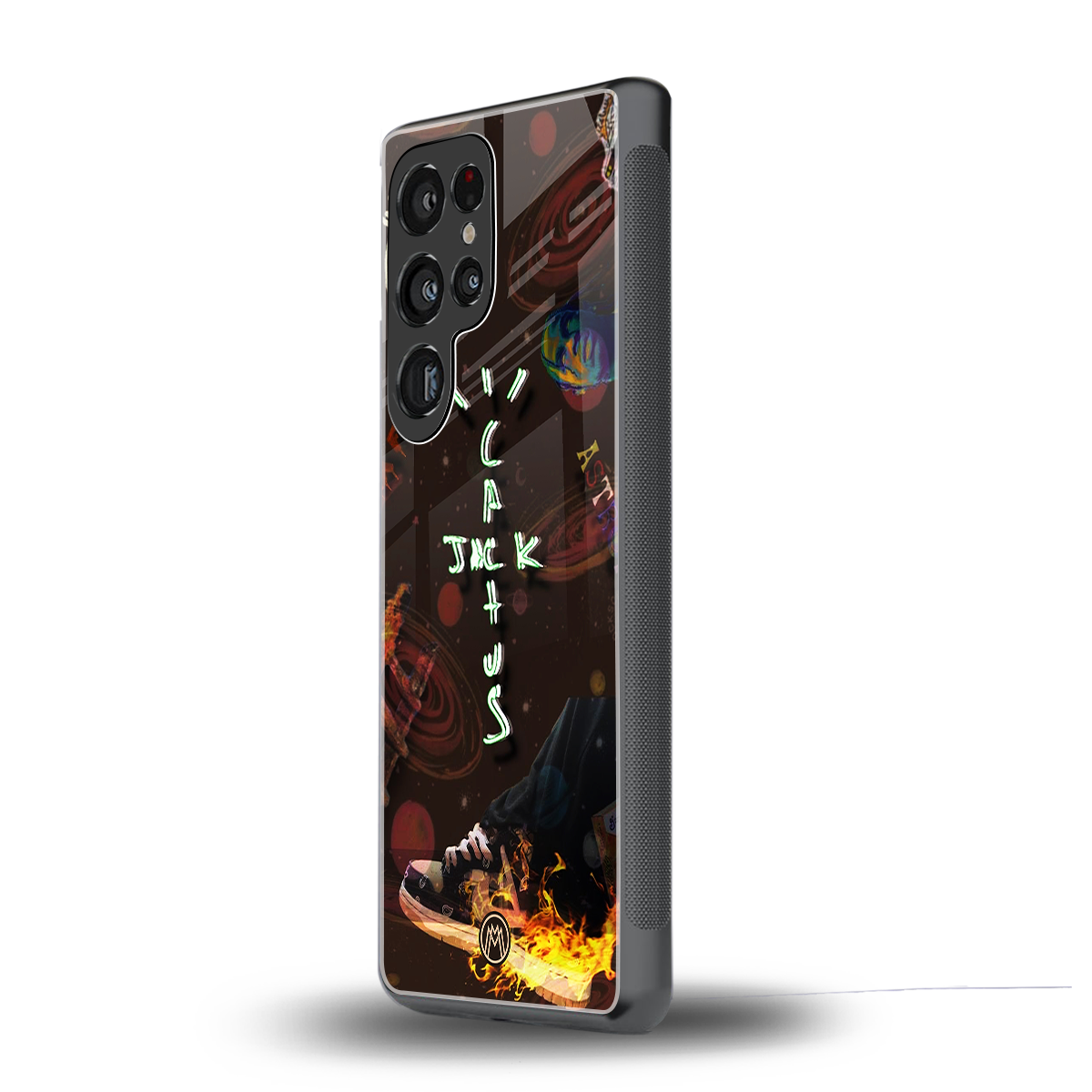cactus jack brown back phone cover | glass case for samsung galaxy s25 ultra