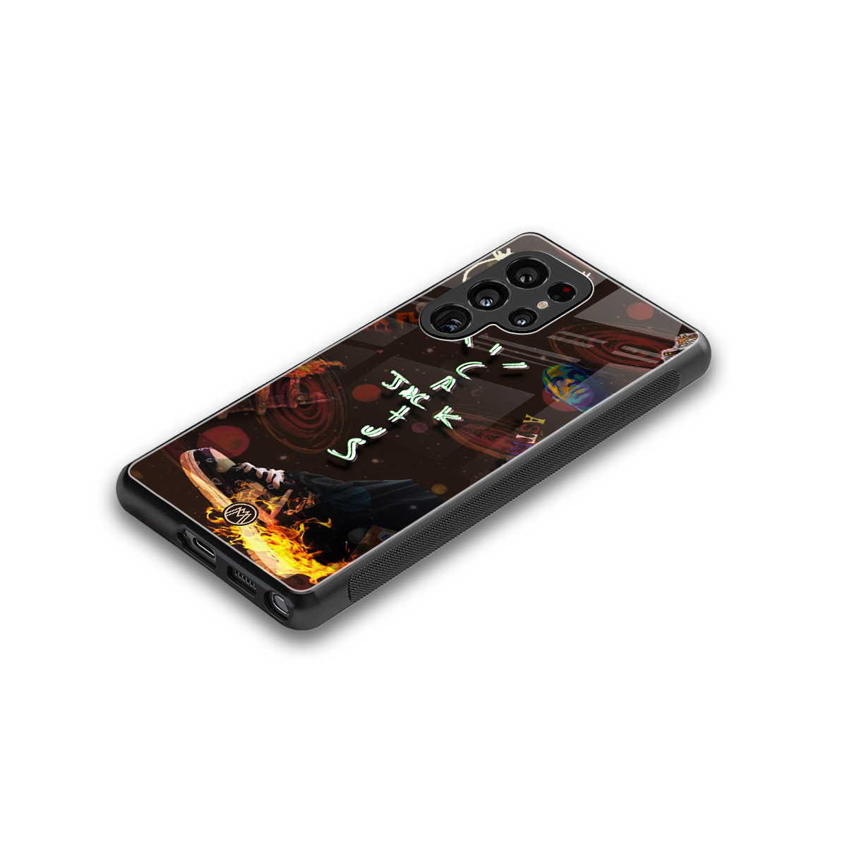 cactus jack brown back phone cover | glass case for samsung galaxy s25 ultra
