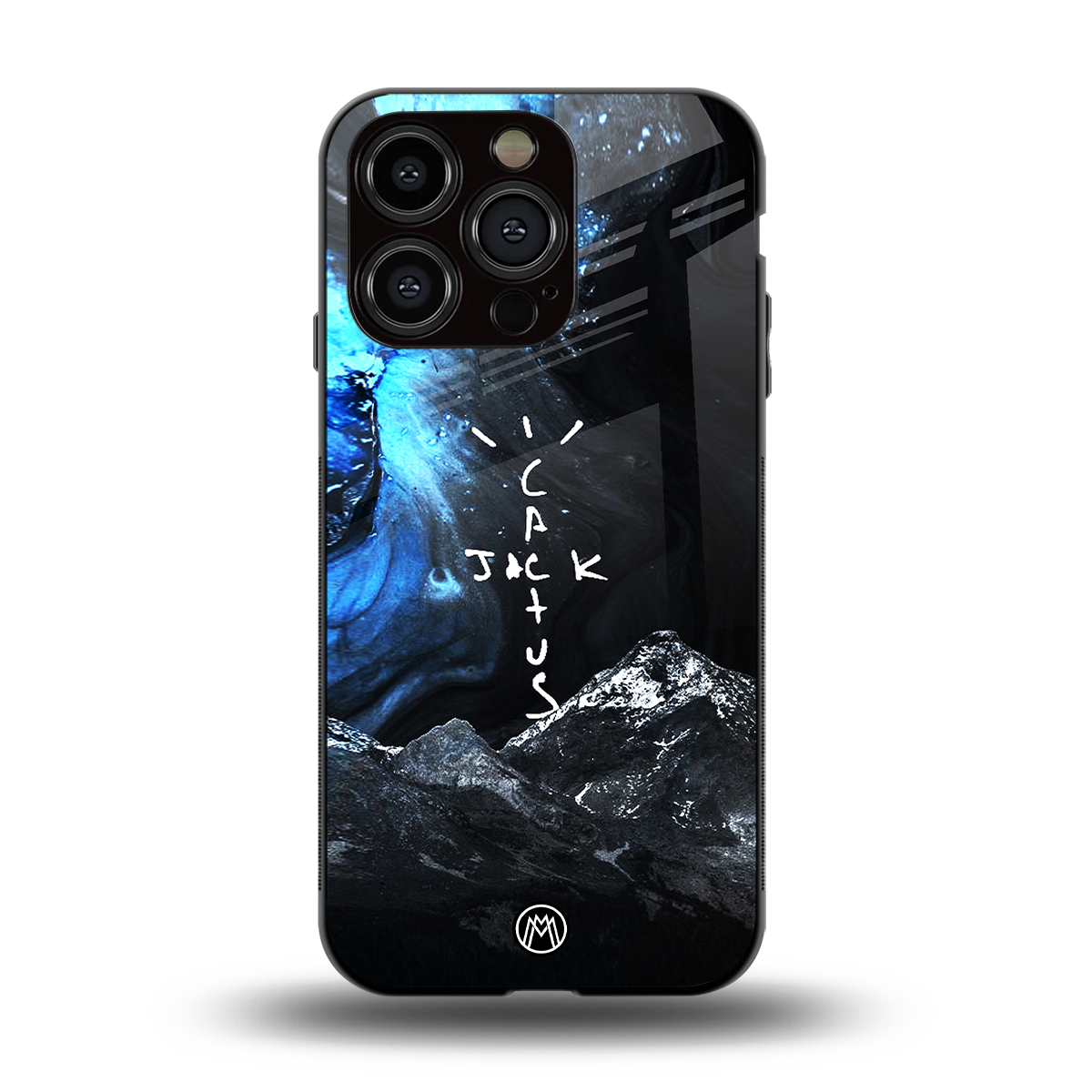 cactus jack travis scott back phone cover | glass case for iphone 14 pro