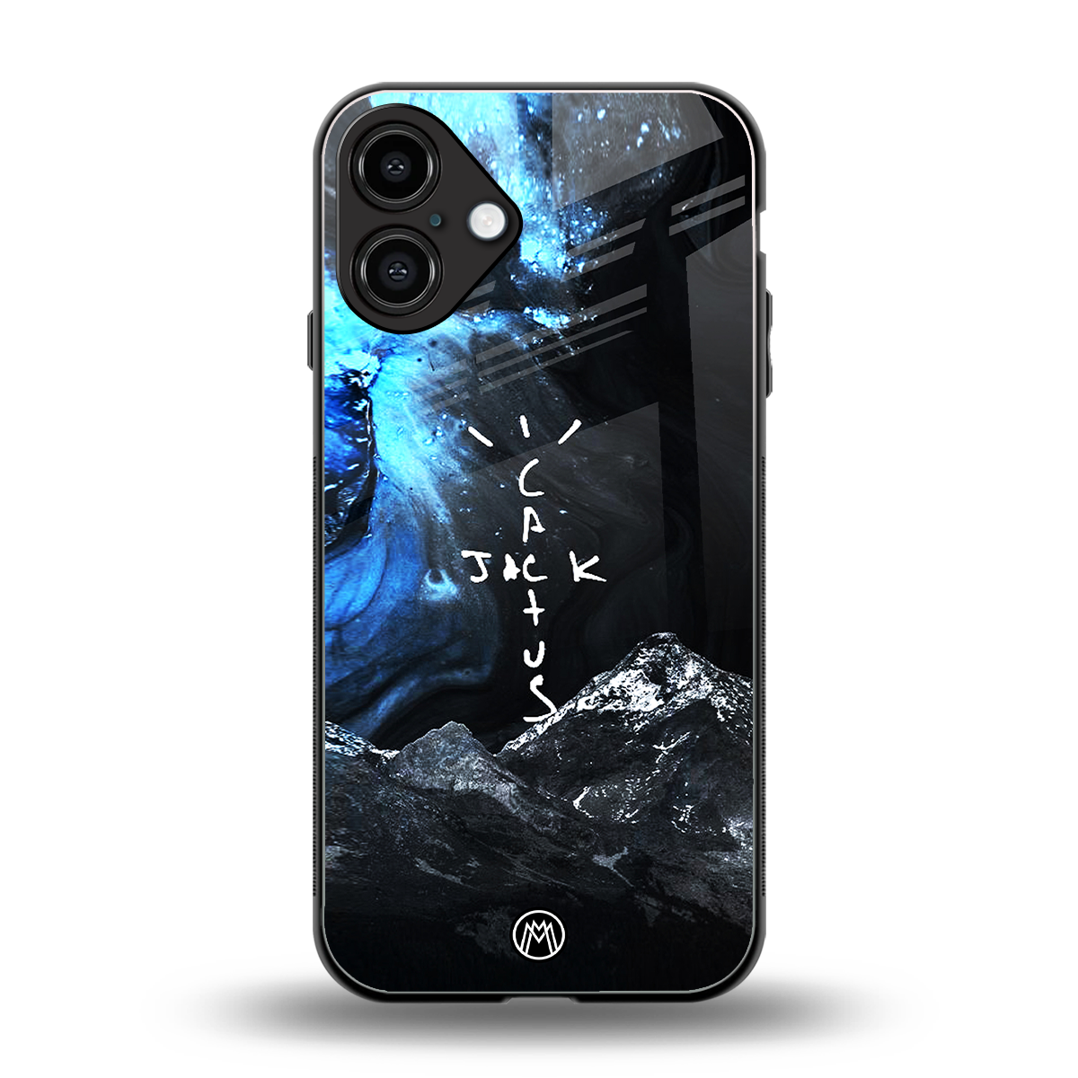cactus jack travis scott back phone cover | glass case for iphone 16 plus