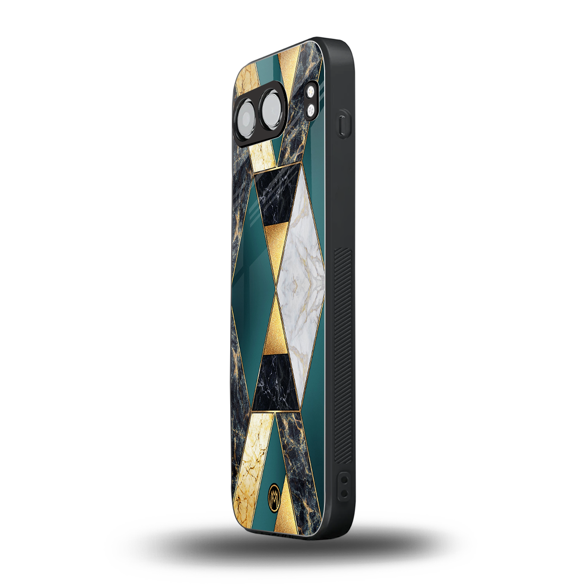 cadmium gold marble back phone cover | glass case for oneplus nord 4