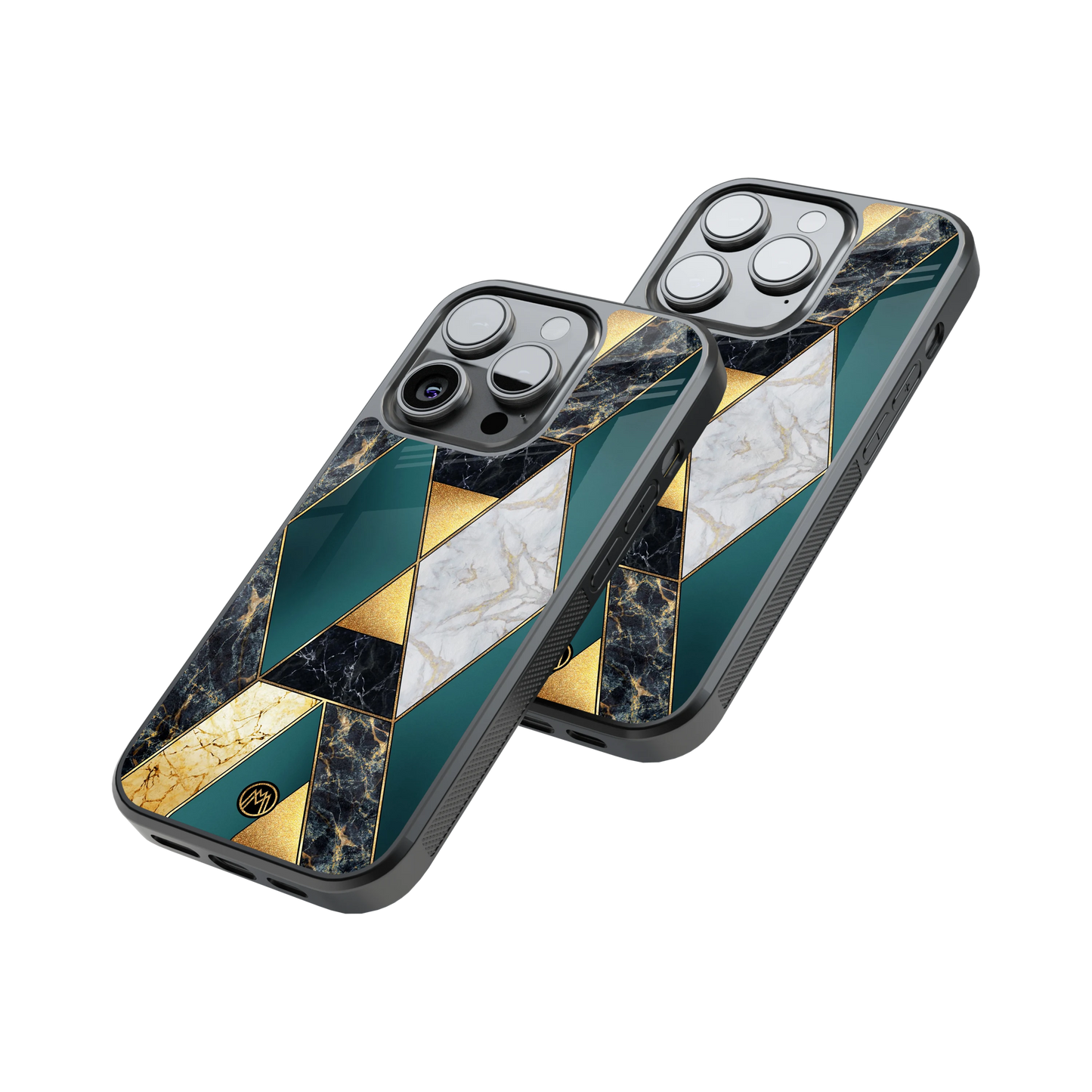 Protective Glass Back Phone Case Compatible with iPhone, Samsung, OnePlus, Pixel & More