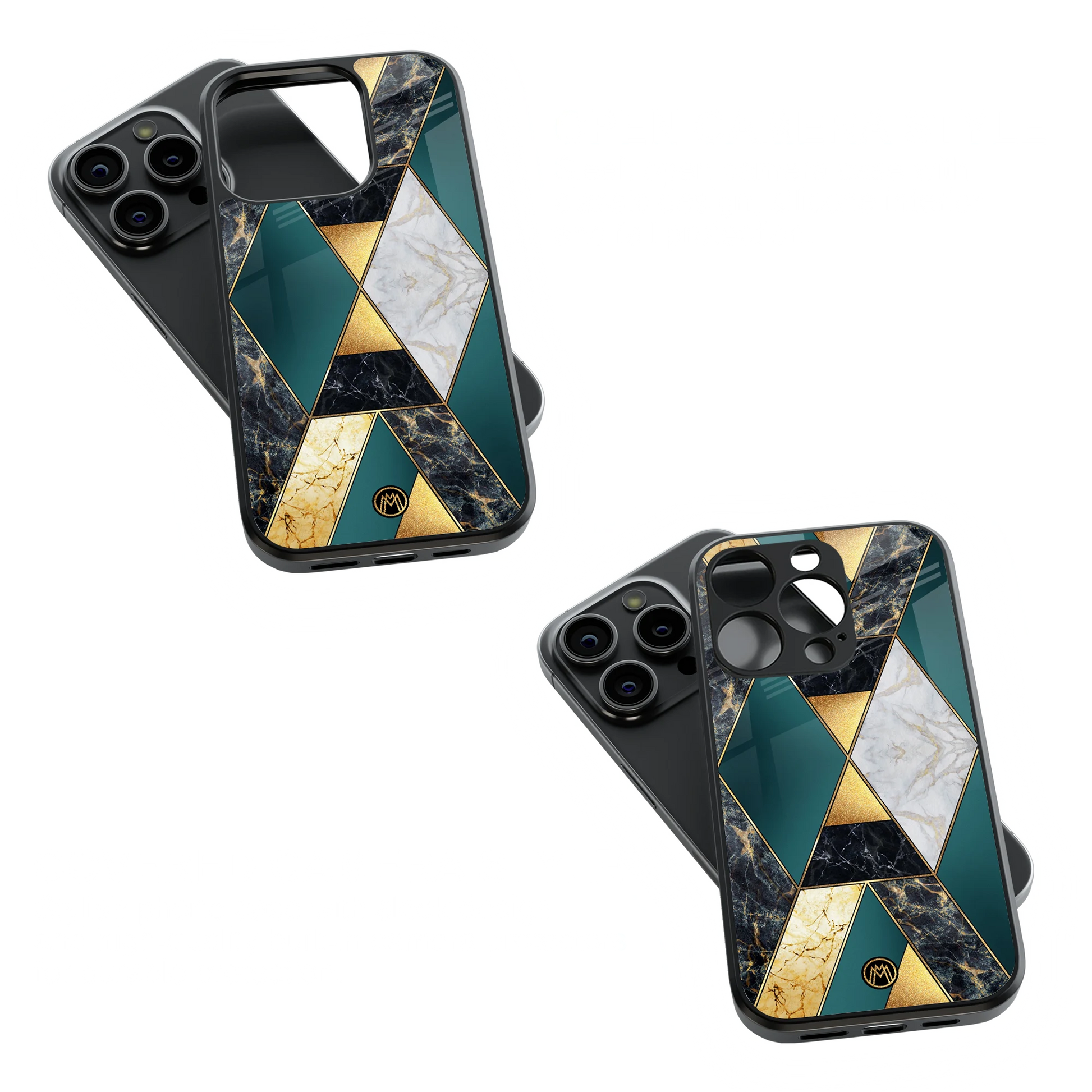 Trendy Glass Back Mobile Case for iPhone, Samsung, Redmi, OnePlus, Google Pixel, Motorola