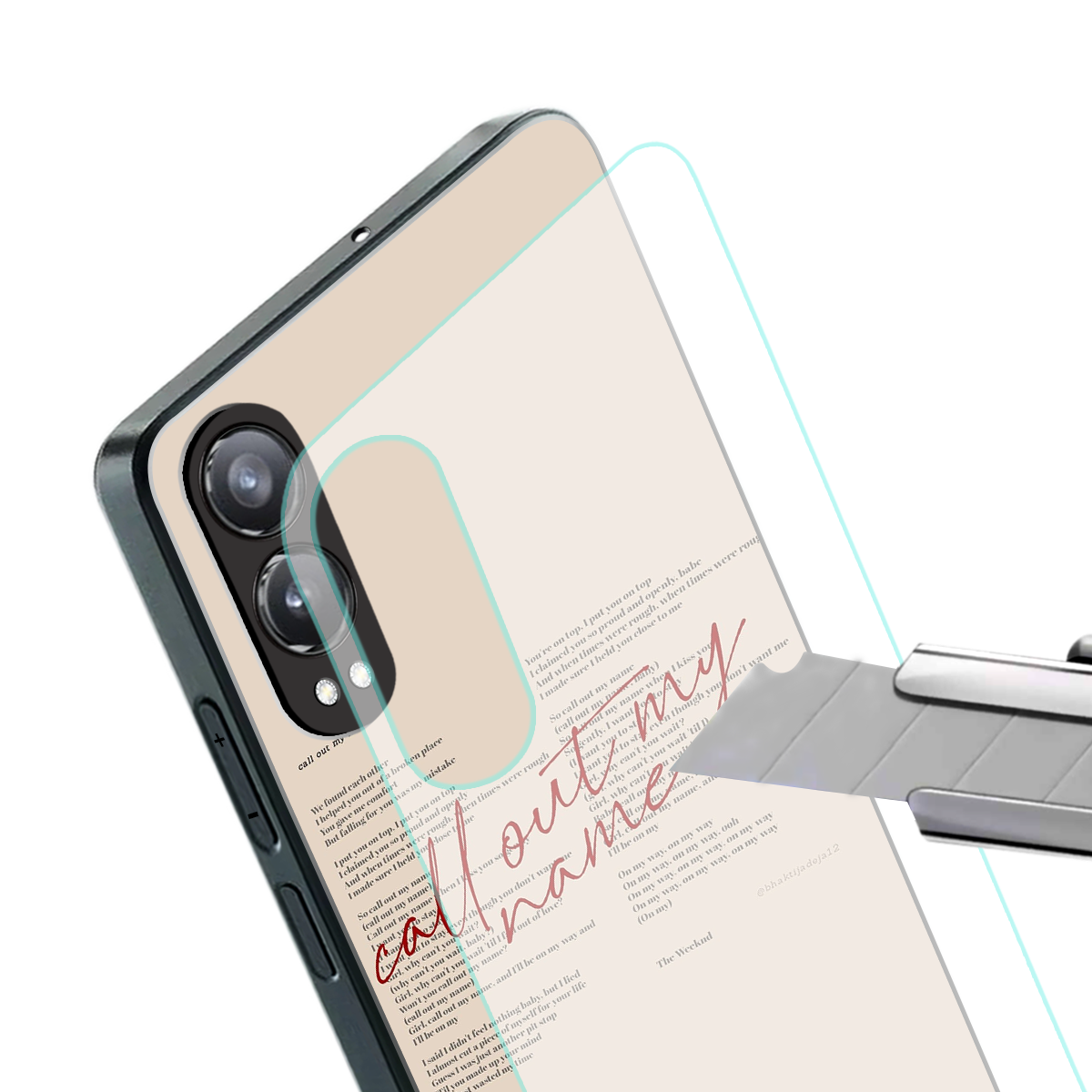call out my name back phone cover | glass case for oneplus nord ce 4 lite