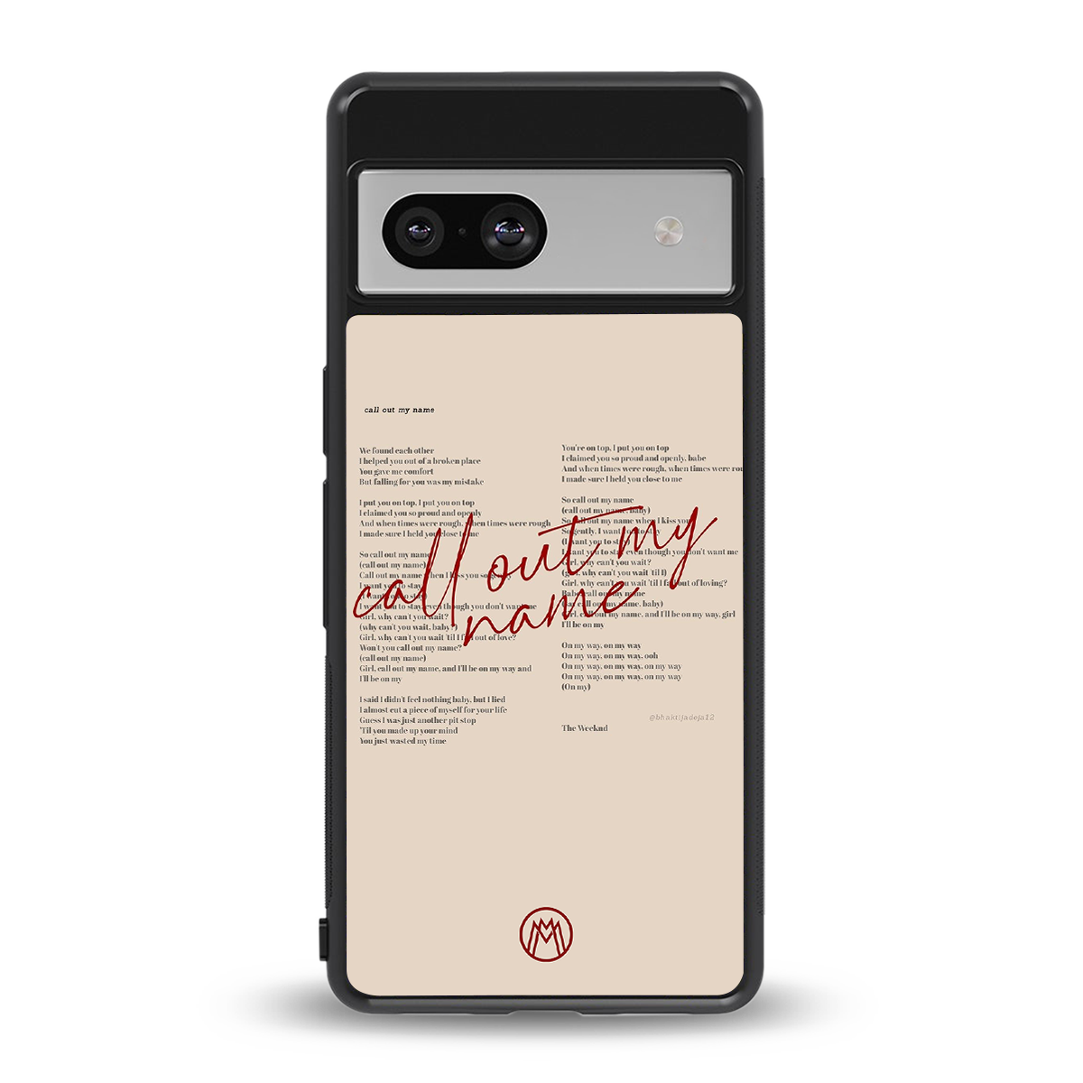 call out my name back phone cover | glass case for Google Pixel 7