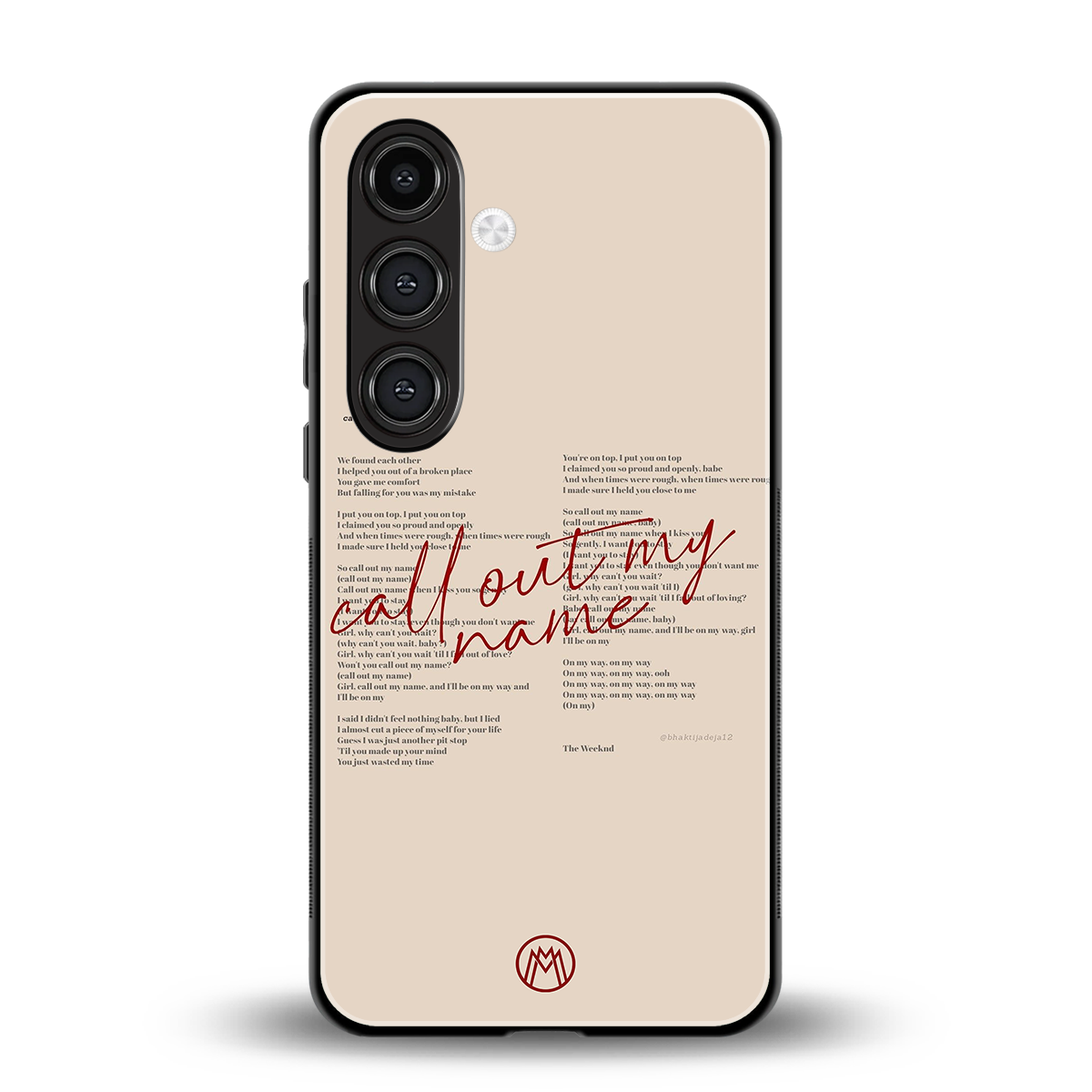 call out my name back phone cover | glass case for samsung galaxy s24 fe