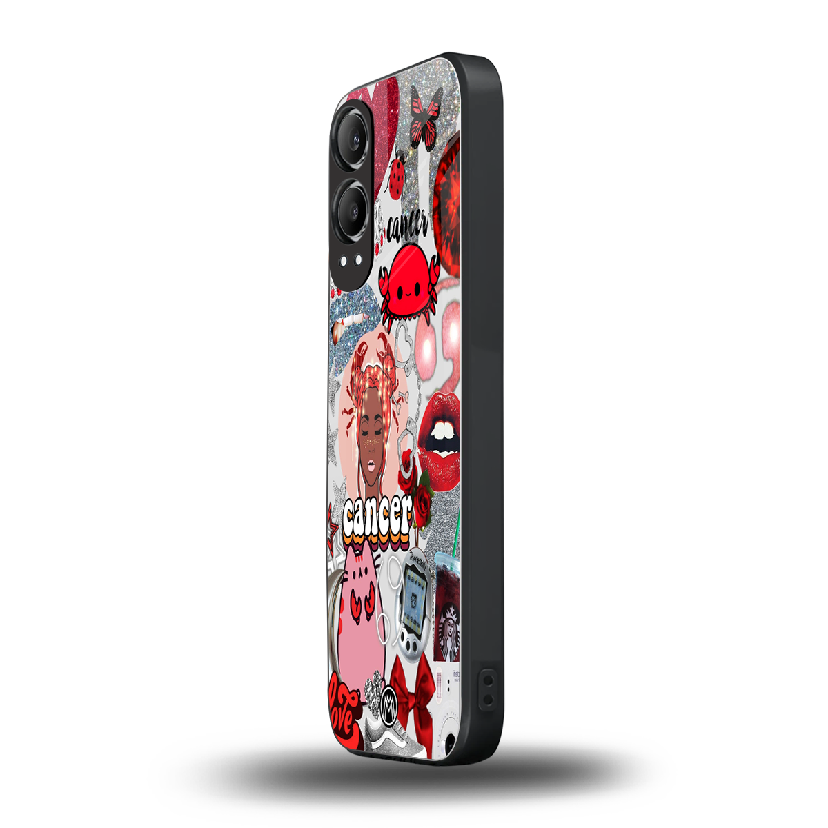 cancer aesthetic collage back phone cover | glass case for oneplus nord ce 4 lite