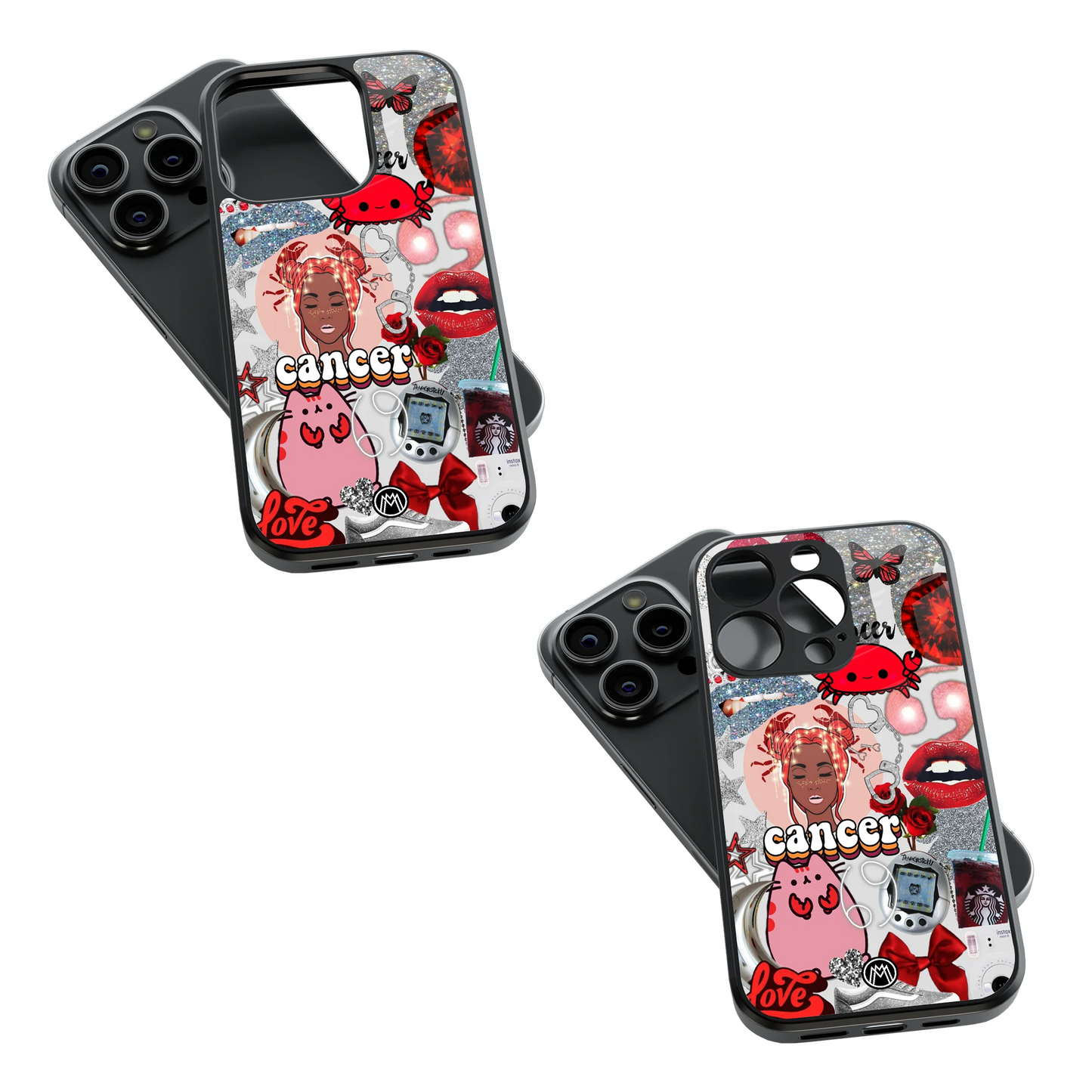 Trendy Glass Back Mobile Case for iPhone, Samsung, Redmi, OnePlus, Google Pixel, Motorola