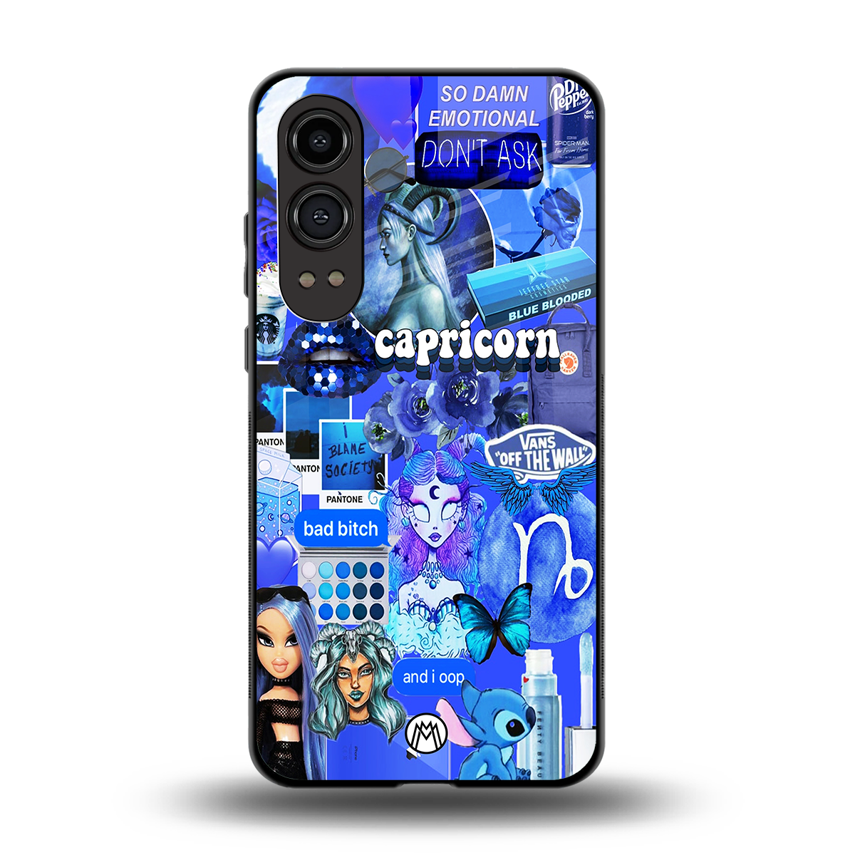 capricorn aesthetic collage back phone cover | glass case for oneplus nord ce 4 lite