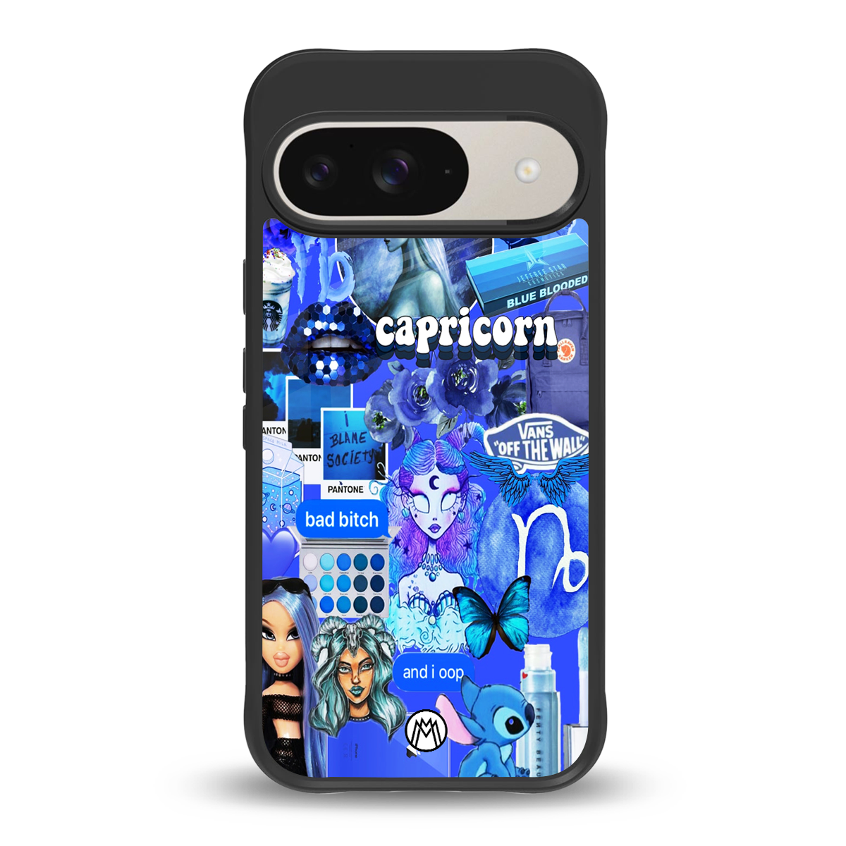 capricorn aesthetic collage back phone cover | glass case for google pixel 9