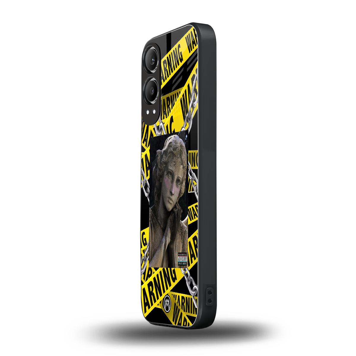 caution back phone cover | glass case for oneplus nord ce 4 lite