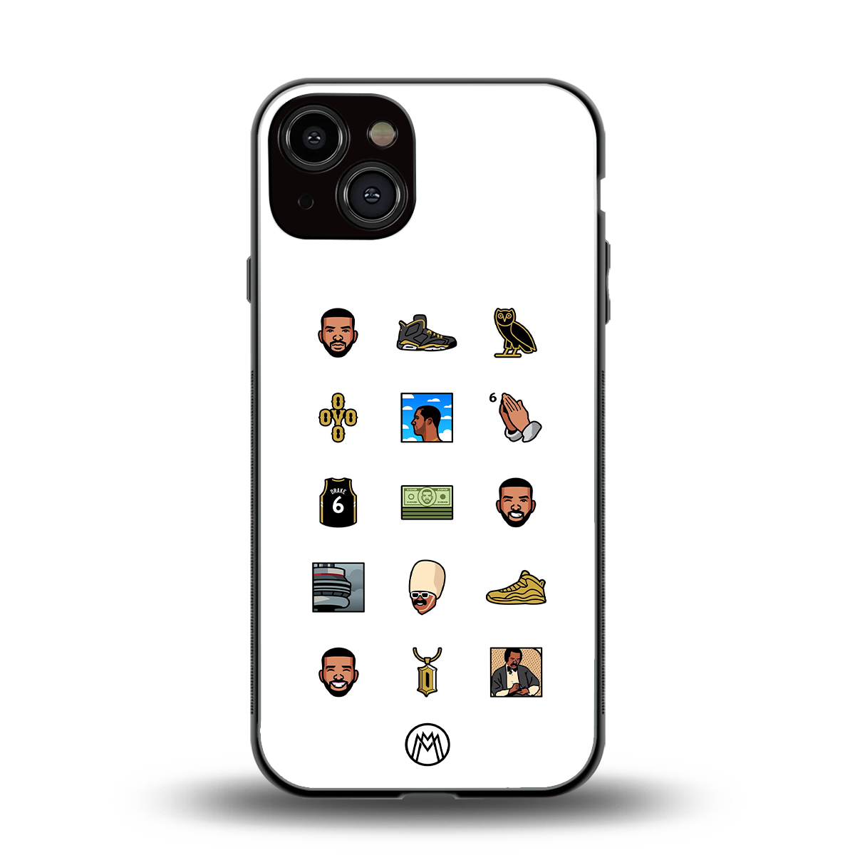 champagne papi back phone cover | glass case for iphone 13