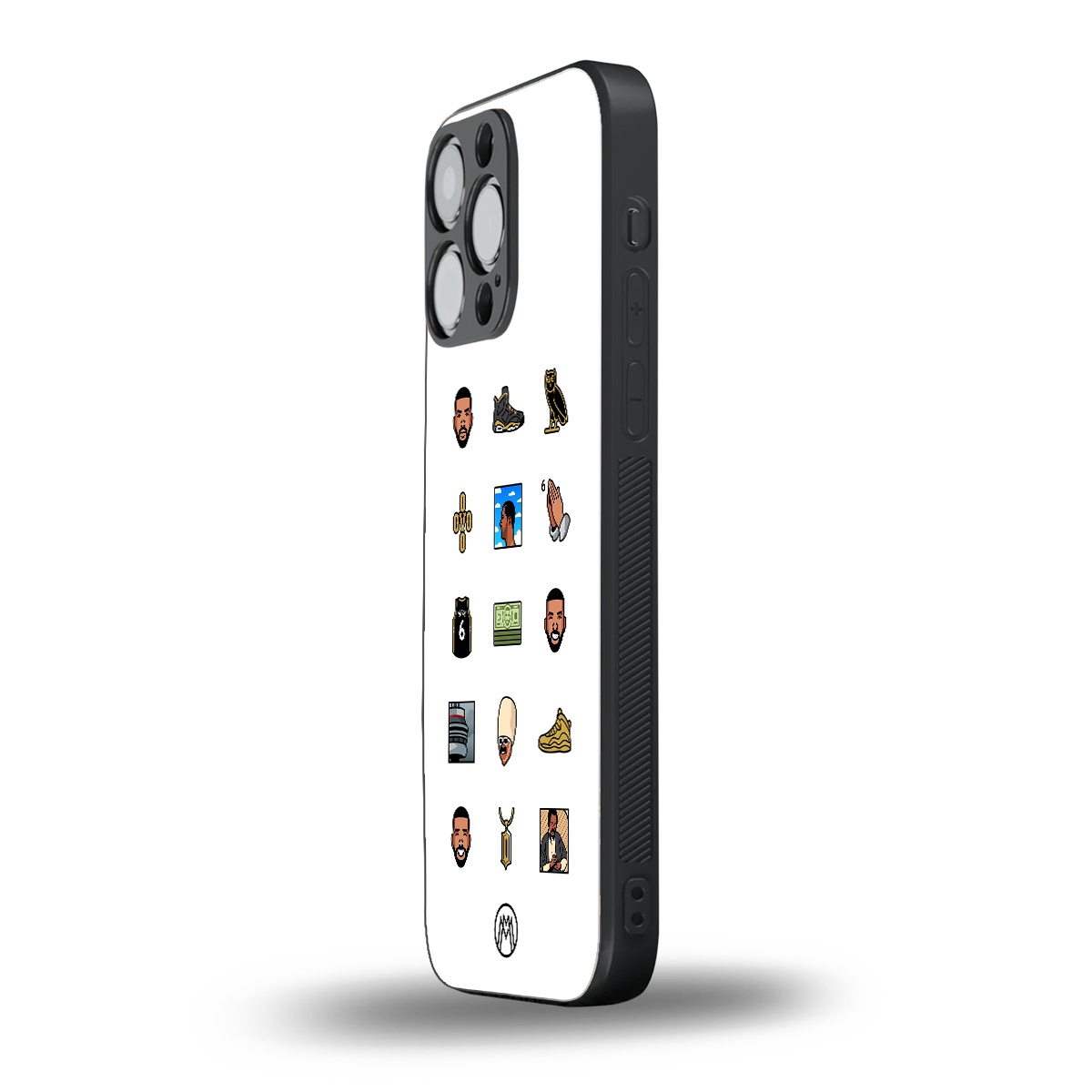 champagne papi back phone cover | glass case for iphone 14 pro max