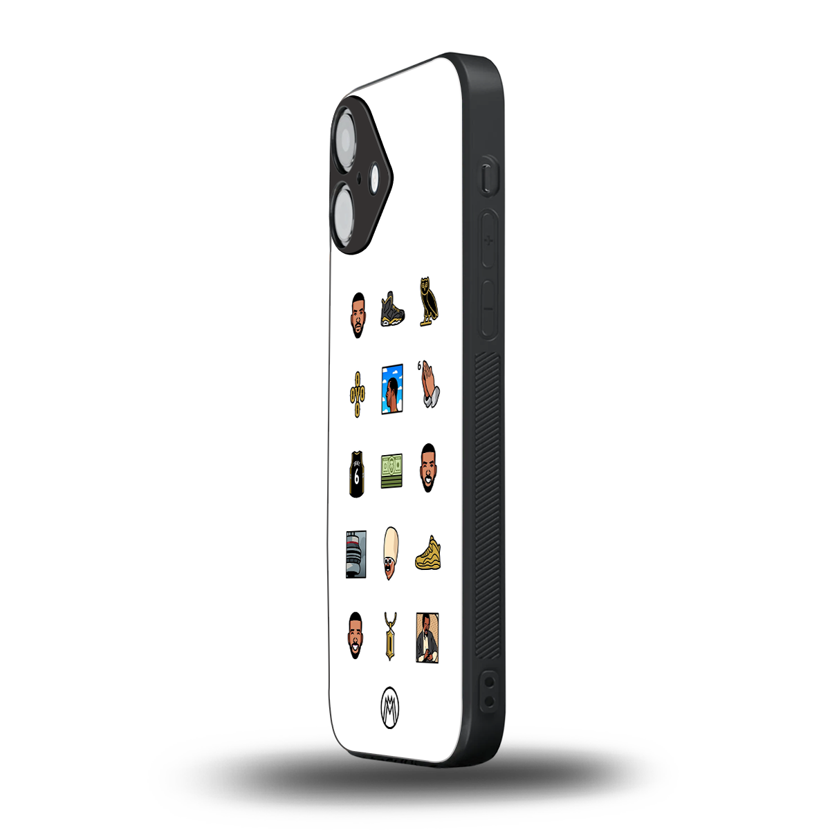 champagne papi back phone cover | glass case for iphone 16 plus