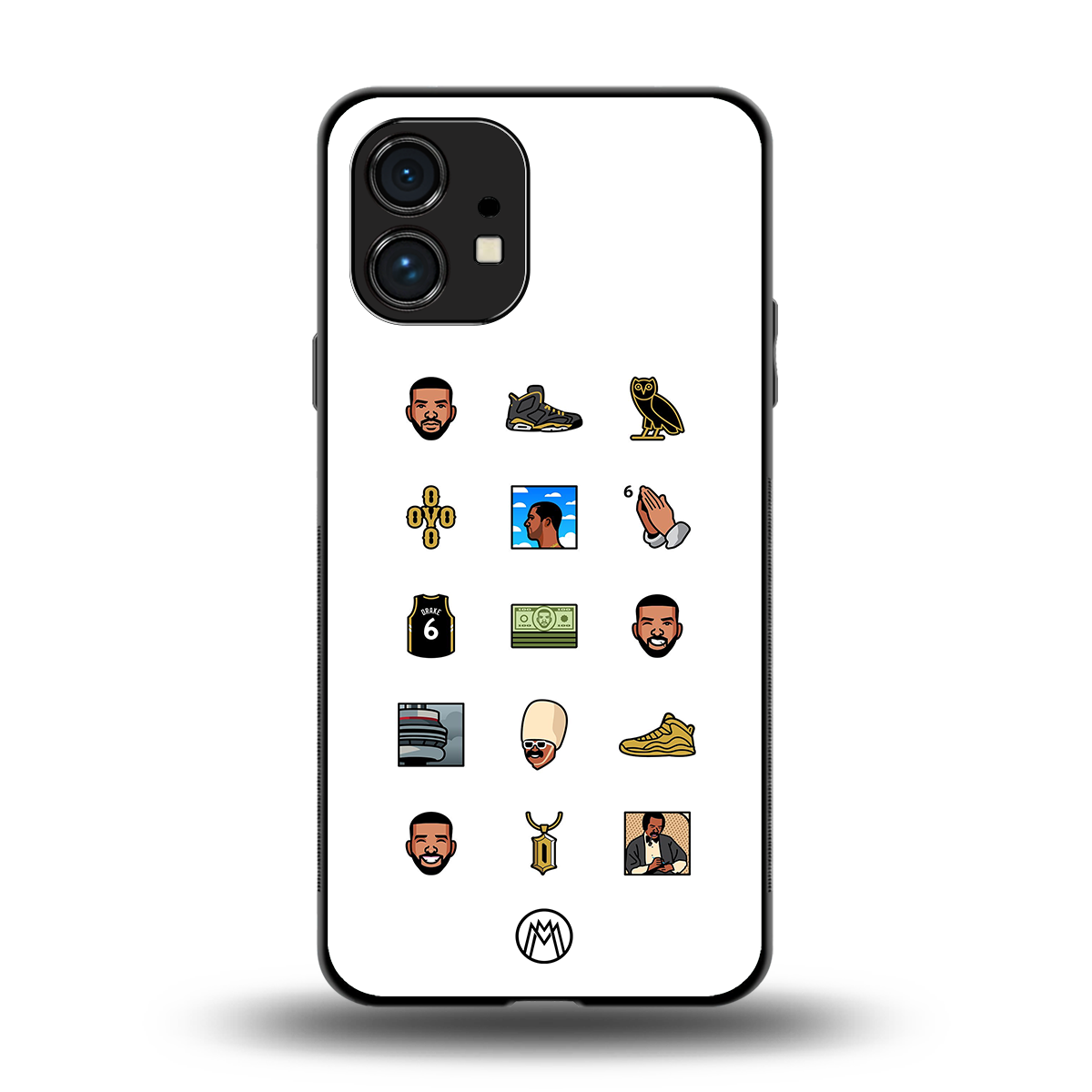champagne papi back phone cover | glass case for nothing phone 1
