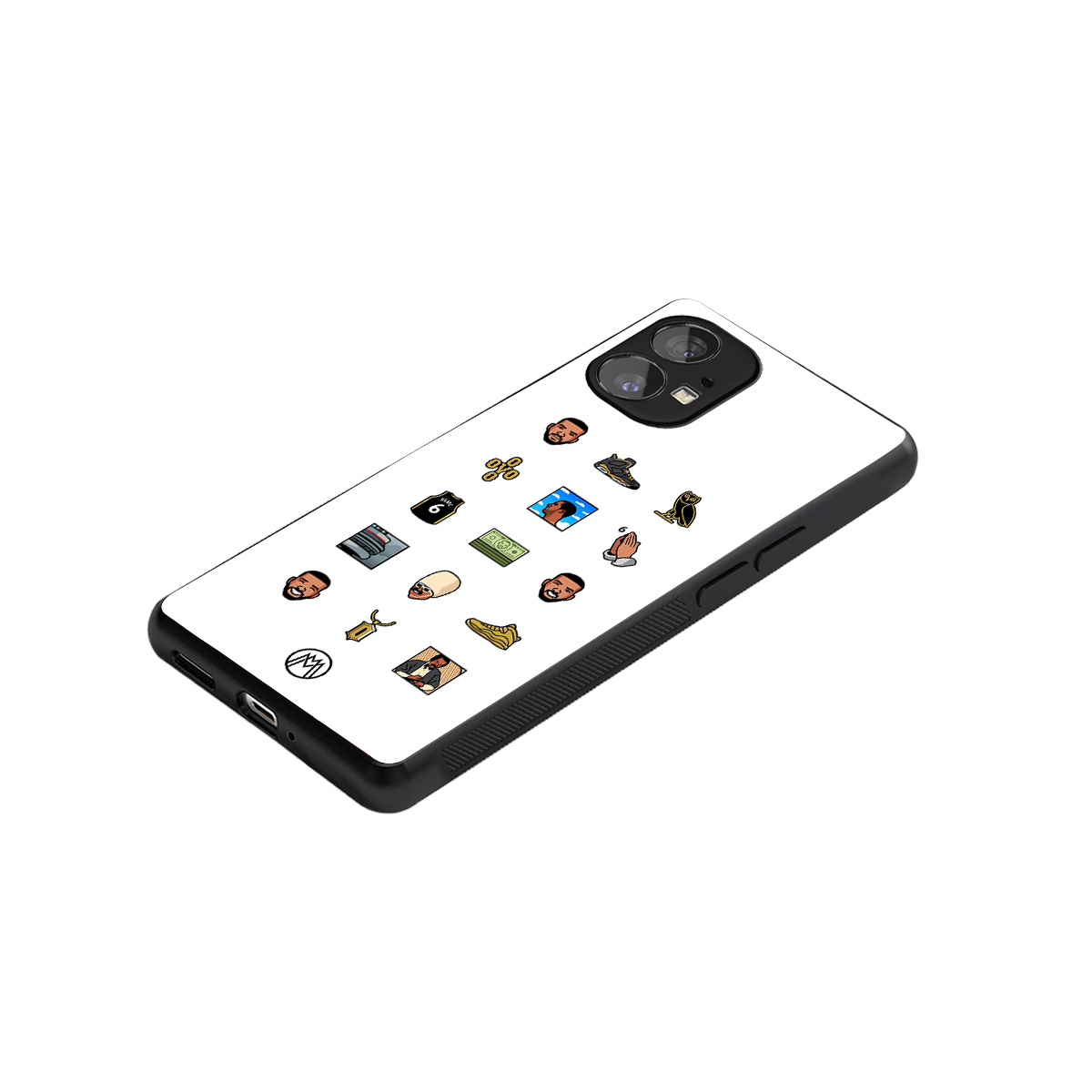 champagne papi back phone cover | glass case for nothing phone 1