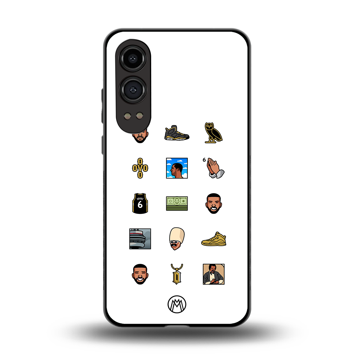 champagne papi back phone cover | glass case for oneplus nord ce 4 lite