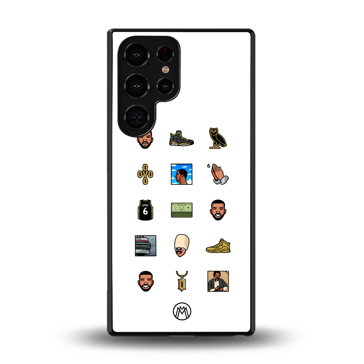 champagne papi back phone cover | glass case for samsung galaxy s25 ultra