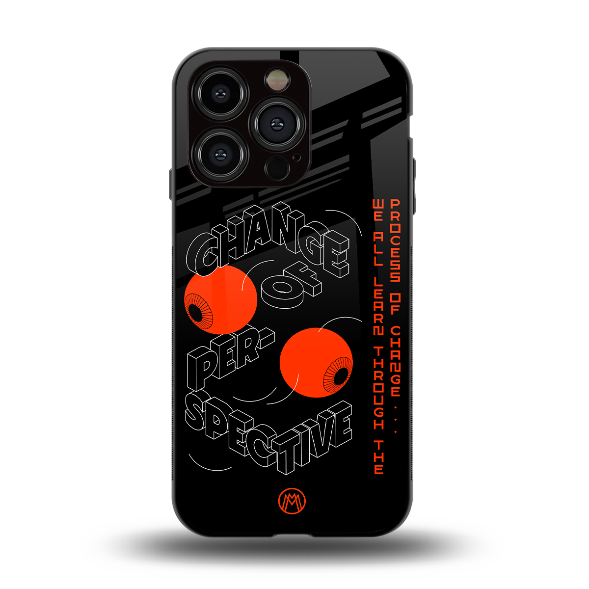 change of perspective back phone cover | glass case for iphone 14 pro