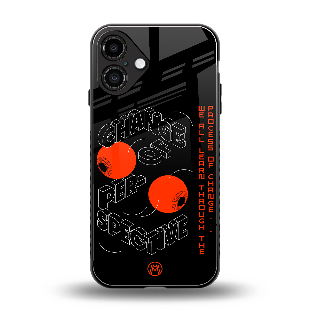 change of perspective back phone cover | glass case for iphone 16 plus
