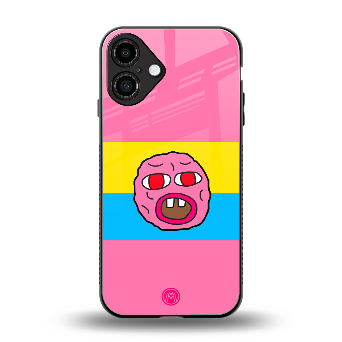 cherry bomb back phone cover | glass case for iphone 16 plus