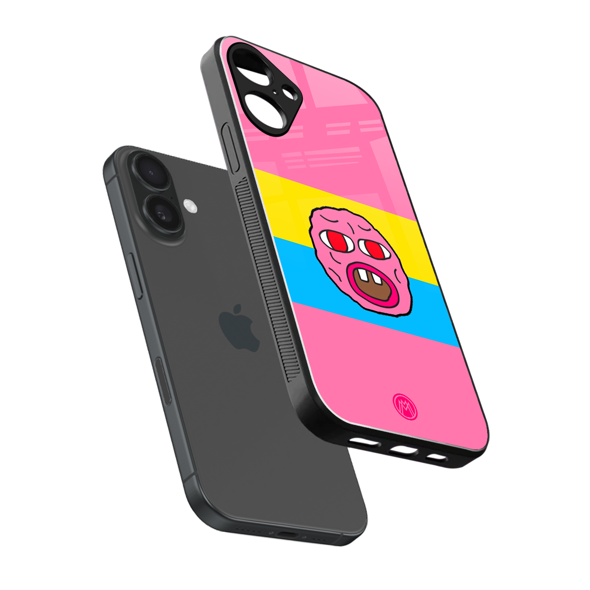 cherry bomb back phone cover | glass case for iphone 16 plus
