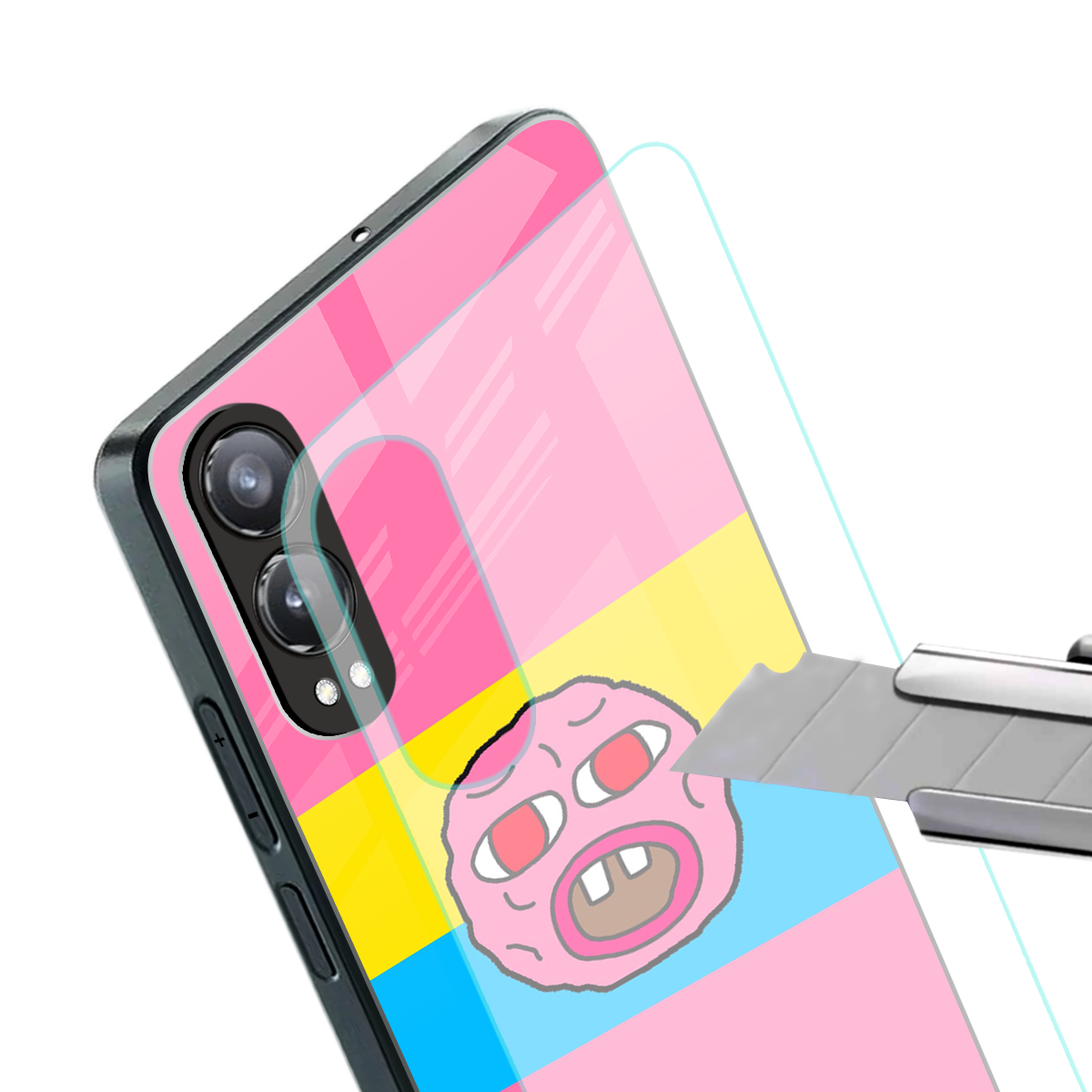 cherry bomb back phone cover | glass case for oneplus nord ce 4 lite