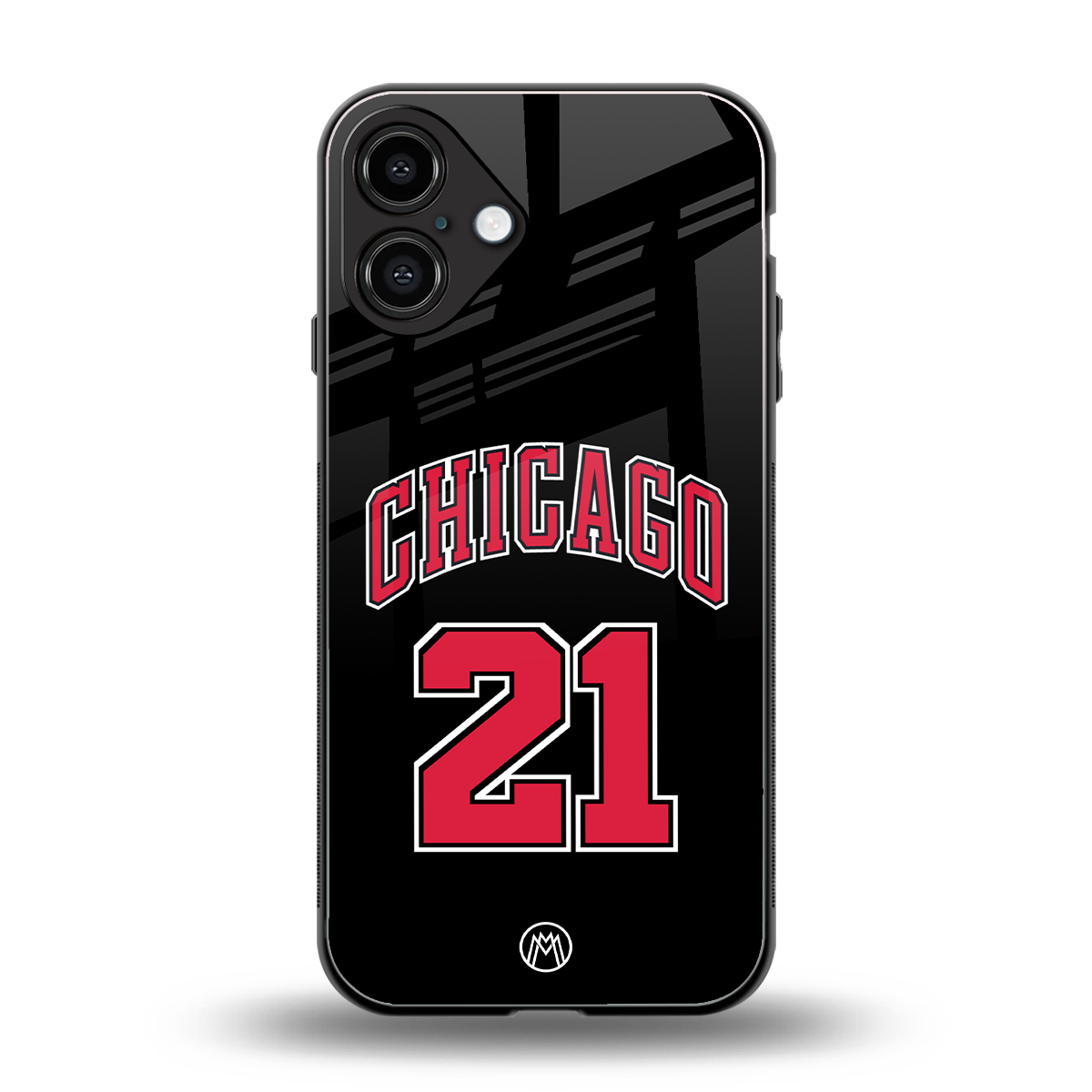 chicago 21 back phone cover | glass case for iphone 16 plus