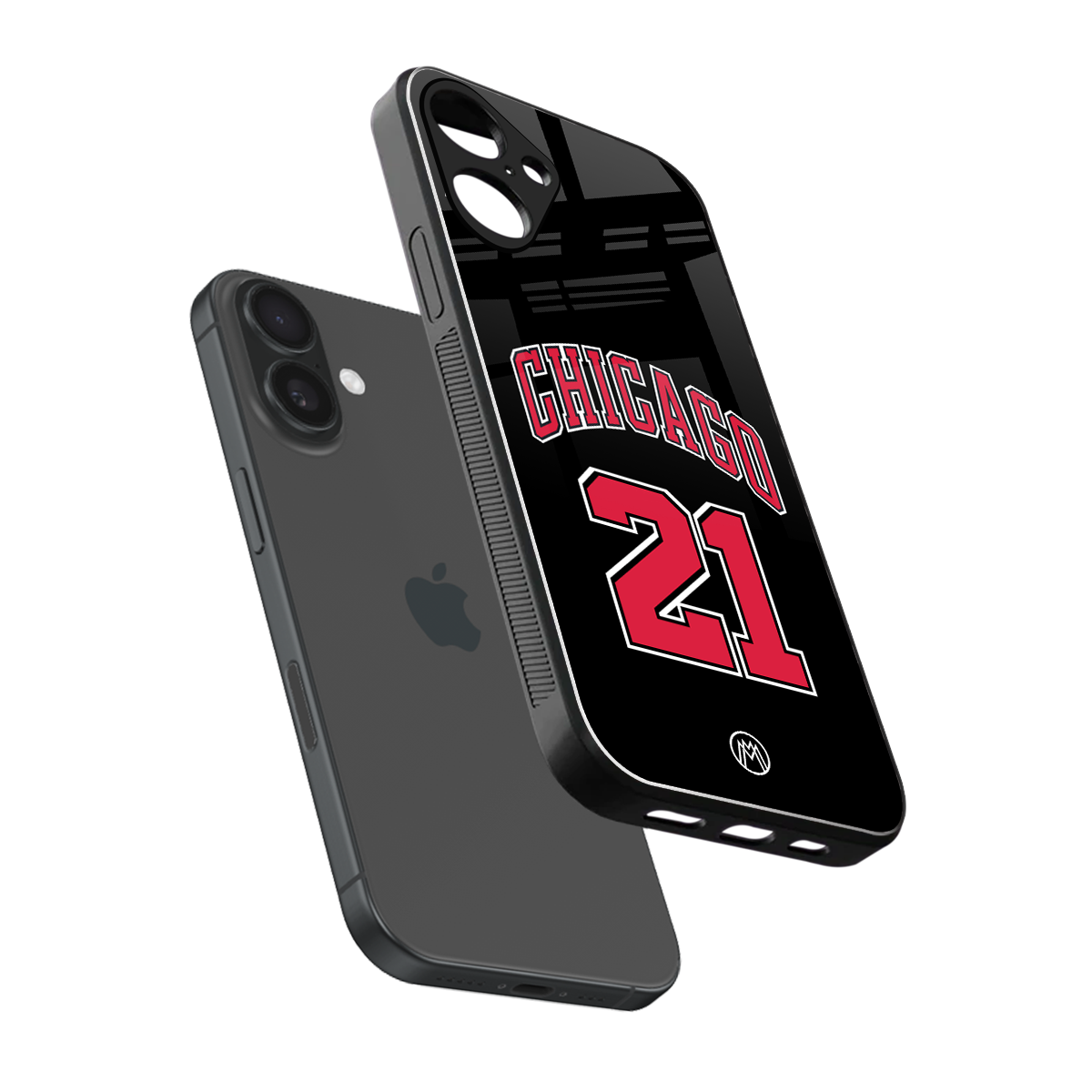 chicago 21 back phone cover | glass case for iphone 16 plus