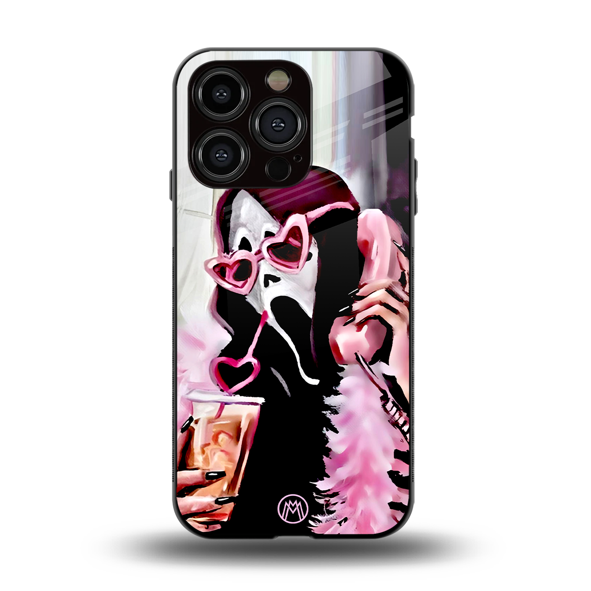 chill thrill back phone cover | glass case for iphone 14 pro