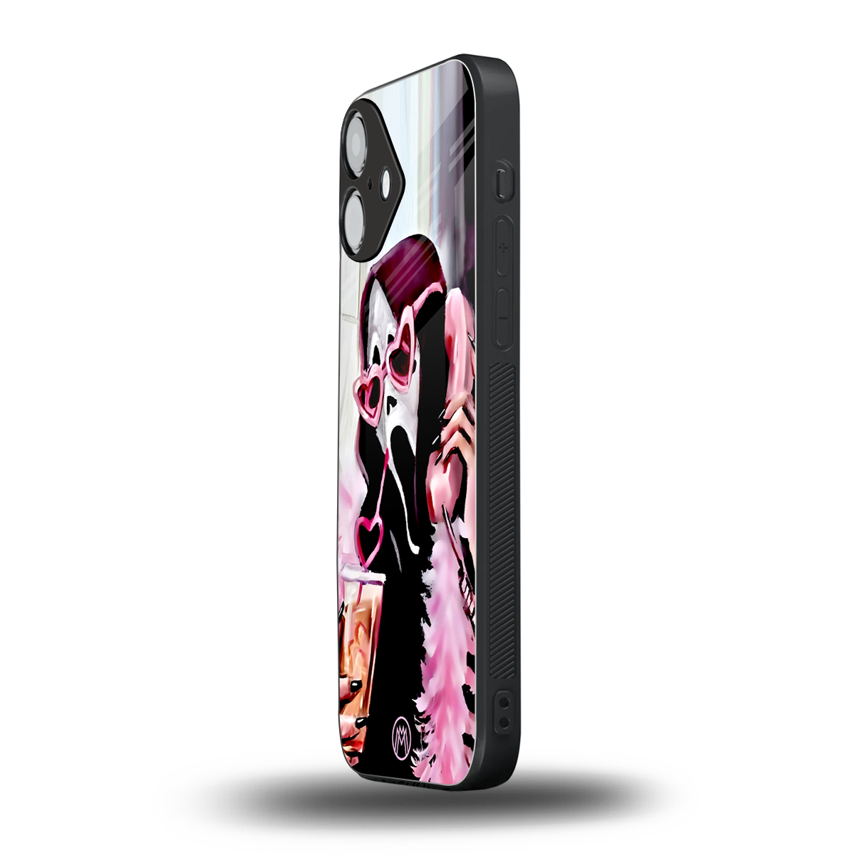 chill thrill back phone cover | glass case for iphone 16 plus