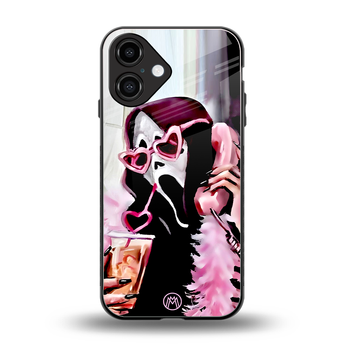 chill thrill back phone cover | glass case for iphone 16
