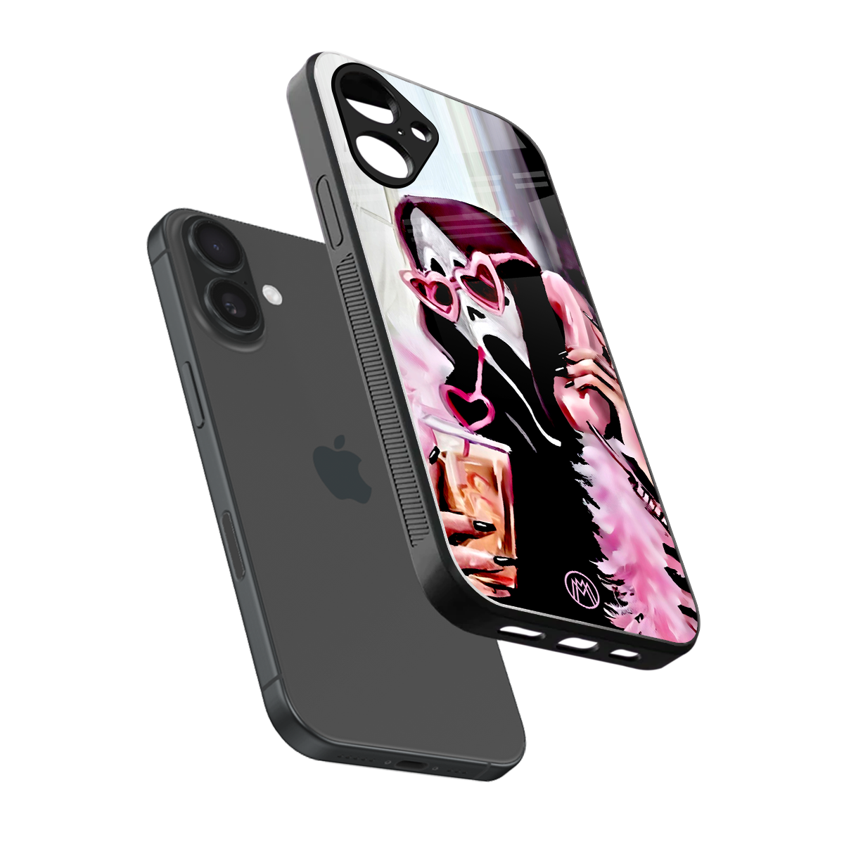 chill thrill back phone cover | glass case for iphone 16