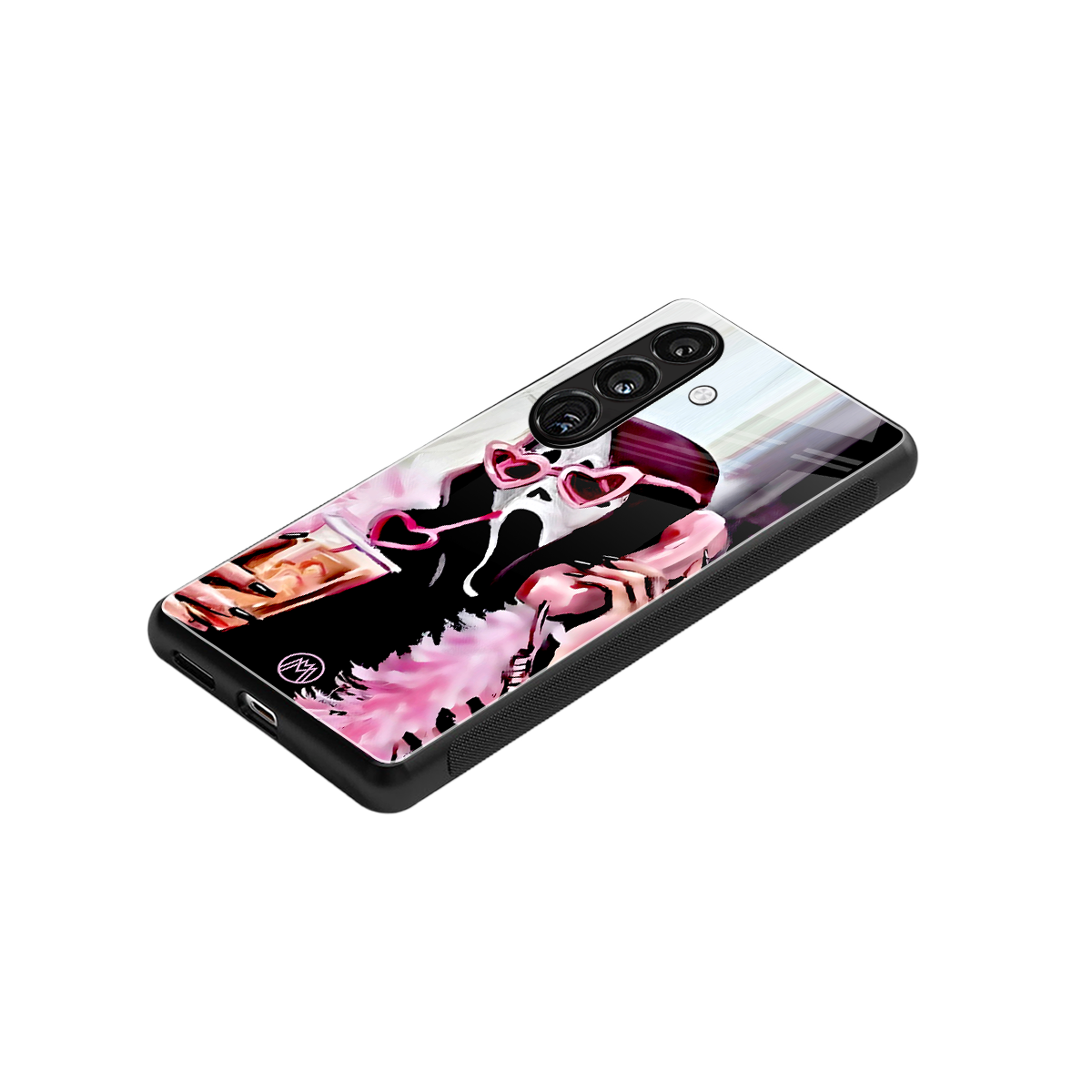 chill thrill back phone cover | glass case for samsung galaxy s24 fe