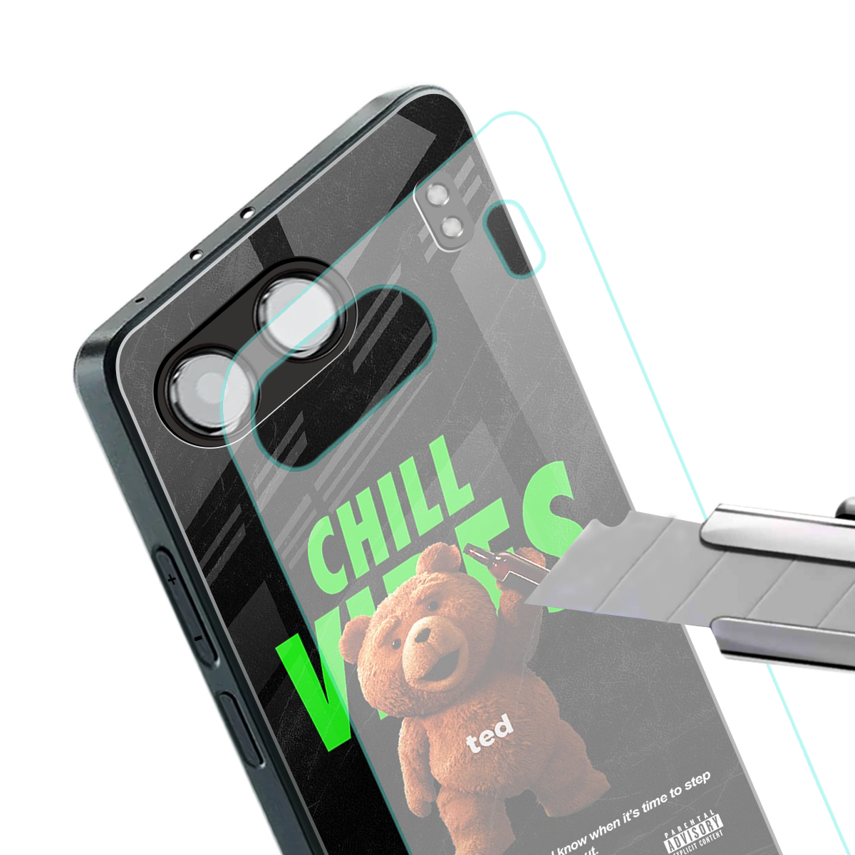 chill vibes back phone cover | glass case for oneplus nord 4