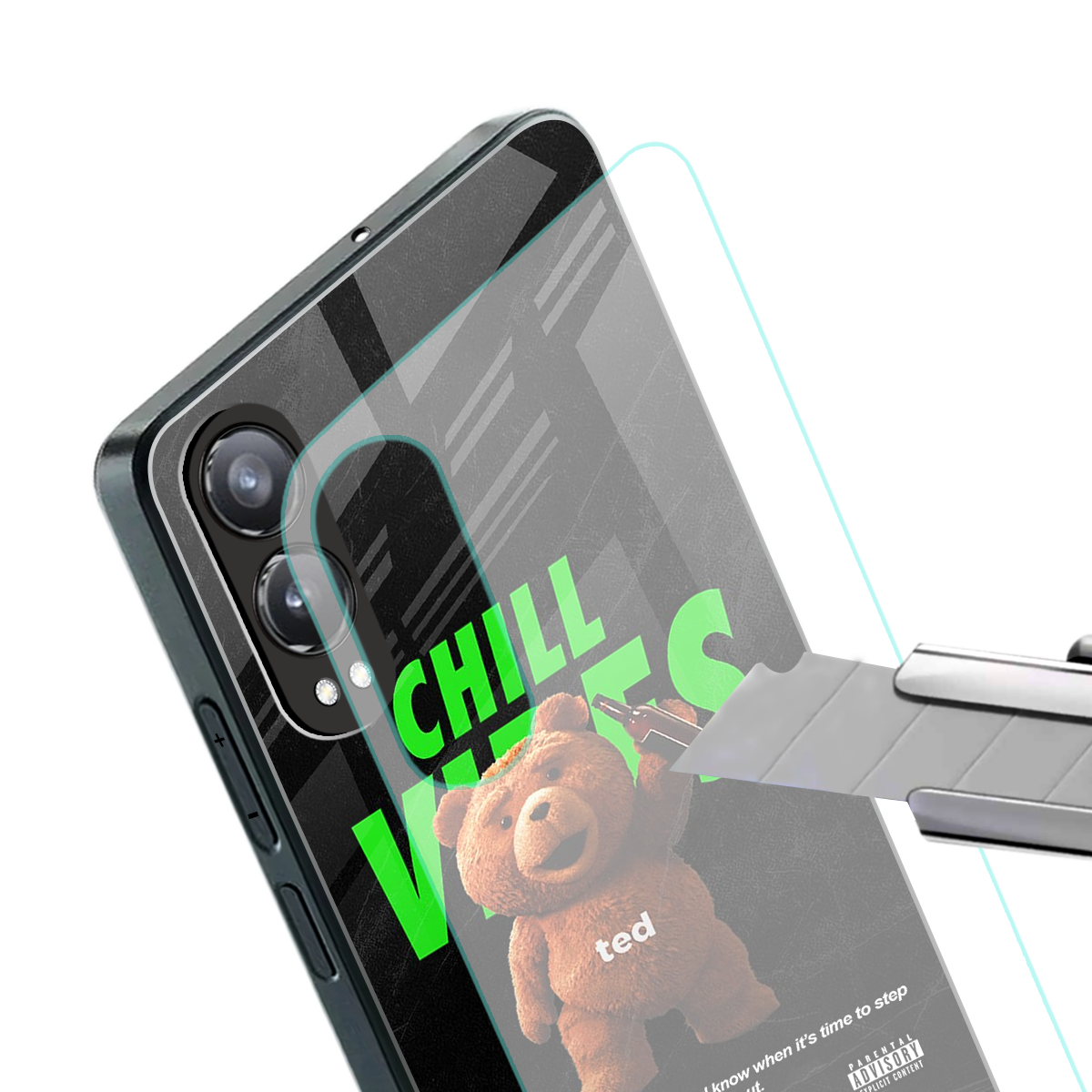 chill vibes back phone cover | glass case for oneplus nord ce 4 lite