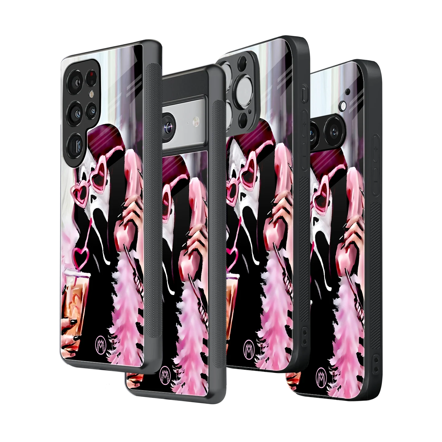 Stylish Glass Back Case for All Smartphones โ iPhone, Samsung, OnePlus, Pixel, Redmi, Oppo, Vivo, Motorola