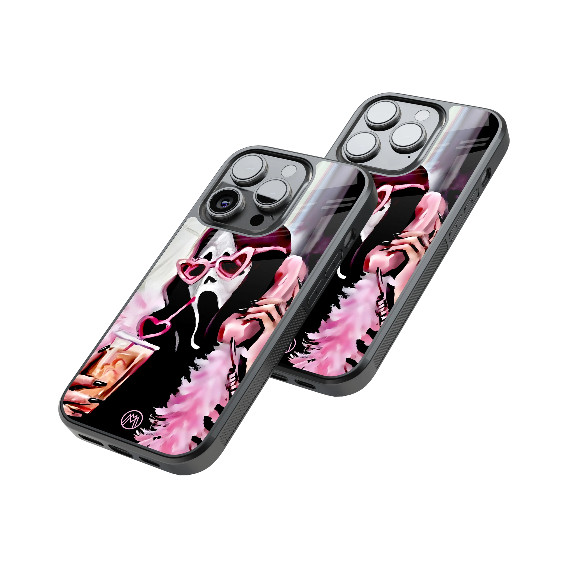 Protective Glass Back Phone Case Compatible with iPhone, Samsung, OnePlus, Pixel & More