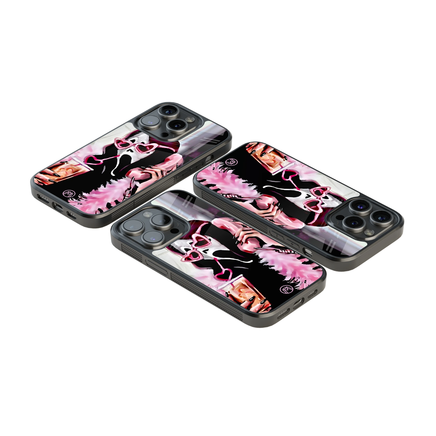 Luxury Glass Back Mobile Cover for iPhone, Samsung Galaxy, OnePlus, Pixel, Redmi & More
