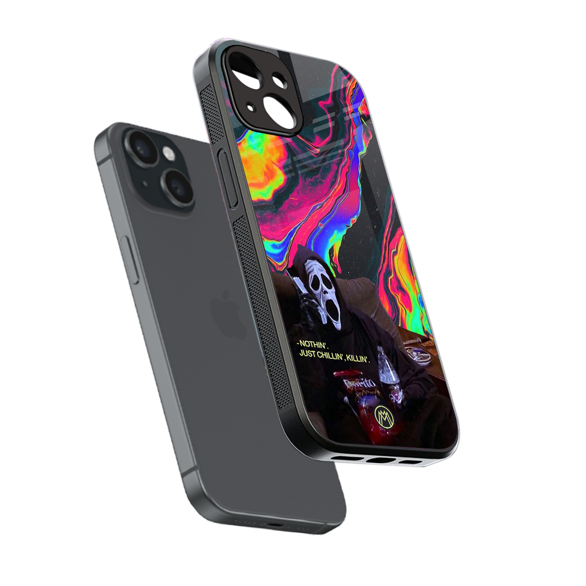 chillin killin back phone cover | glass case for iphone 13 mini