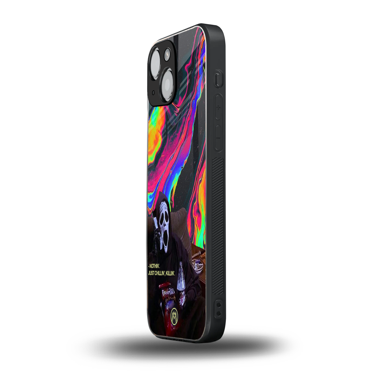 chillin killin back phone cover | glass case for iphone 13 mini