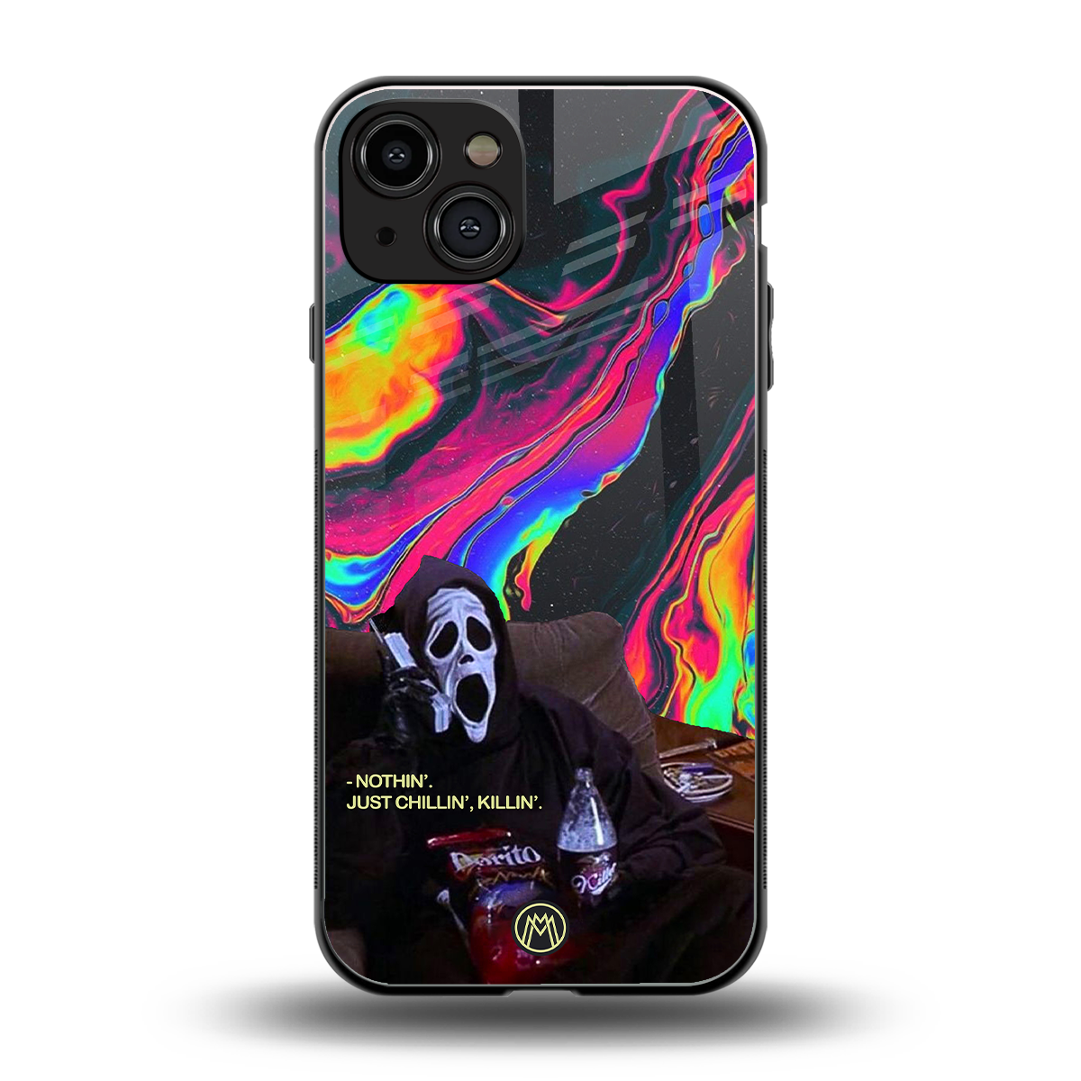 chillin killin back phone cover | glass case for iphone 14