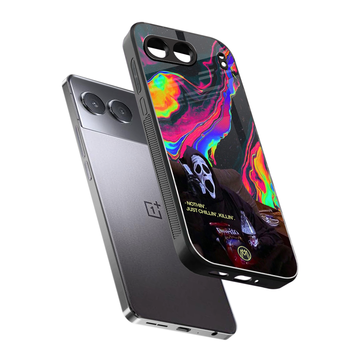 chillin killin back phone cover | glass case for oneplus nord 4