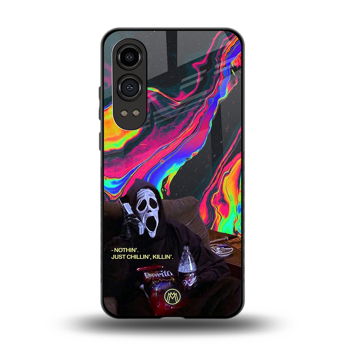 chillin killin back phone cover | glass case for oneplus nord ce 4 lite