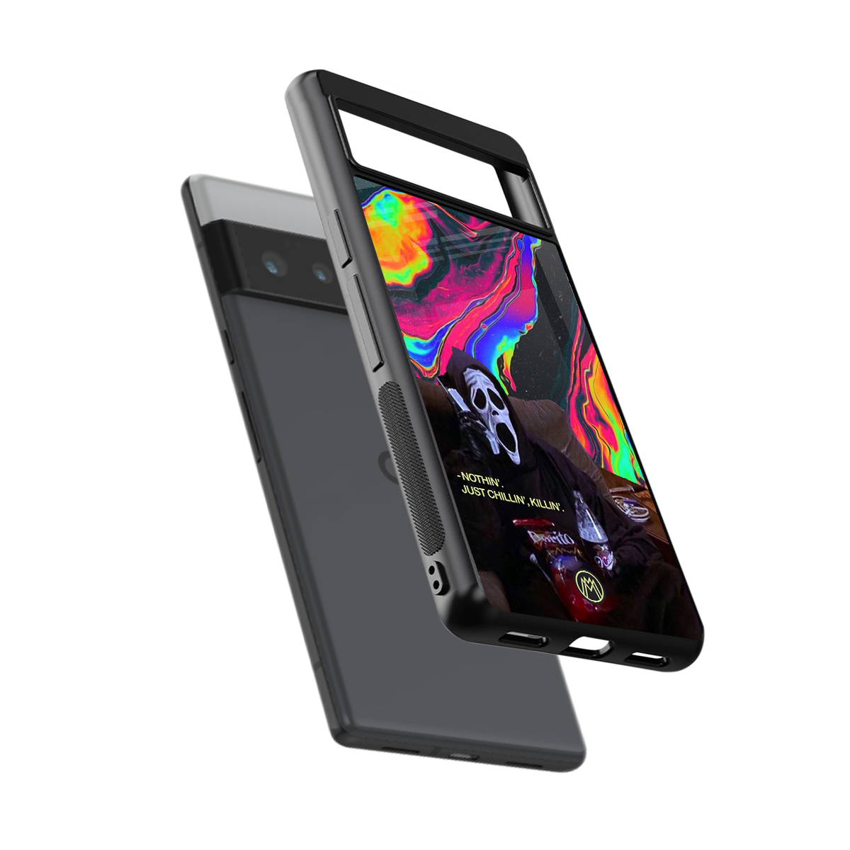chillin killin back phone cover | glass case for google pixel 6 pro
