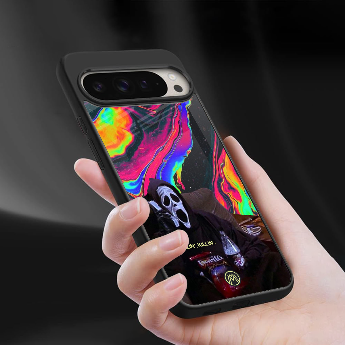 chillin killin back phone cover | glass case for google pixel 9 pro xl