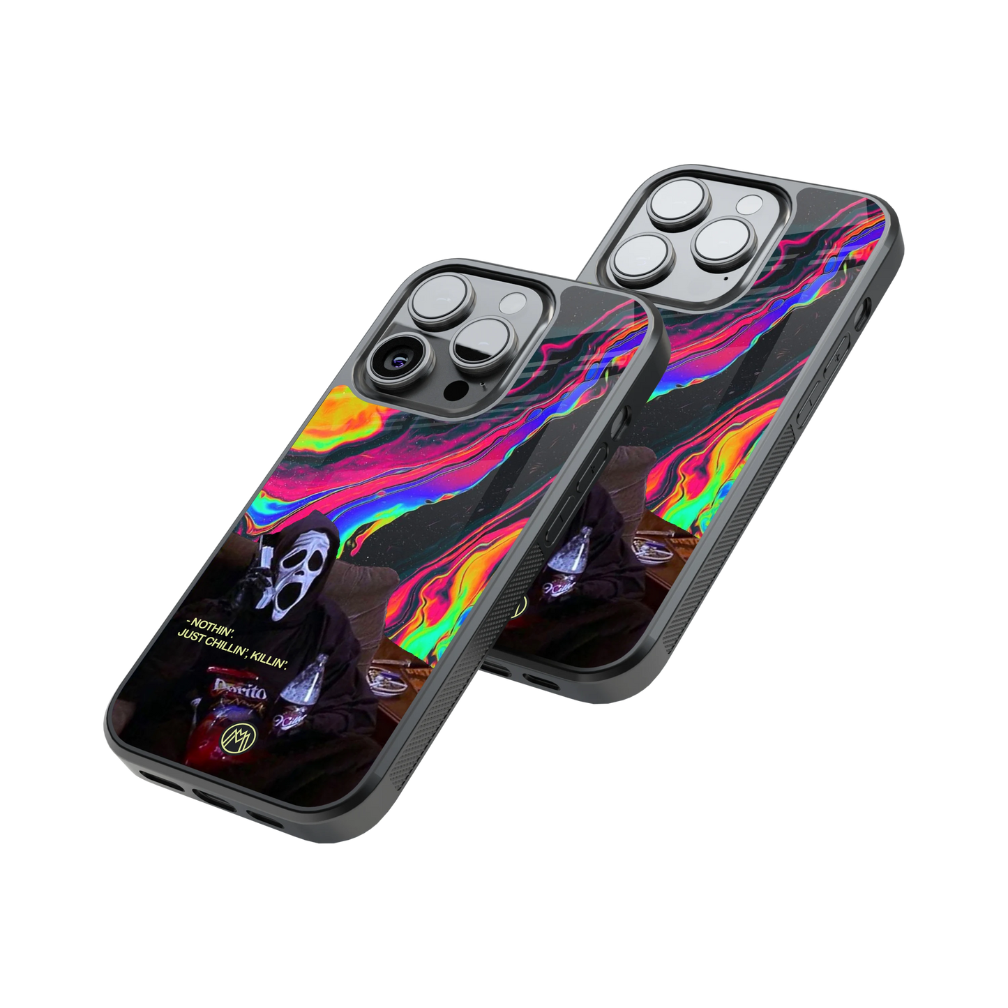 Protective Glass Back Phone Case Compatible with iPhone, Samsung, OnePlus, Pixel & More