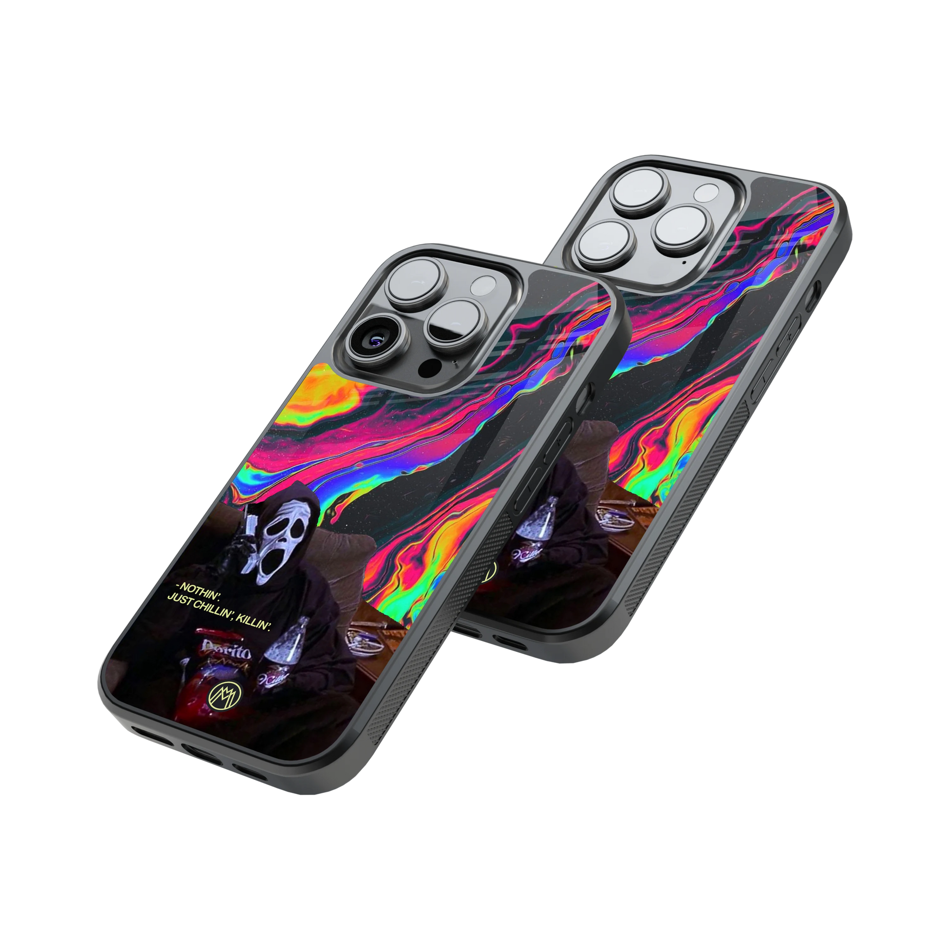 Protective Glass Back Phone Case Compatible with iPhone, Samsung, OnePlus, Pixel & More