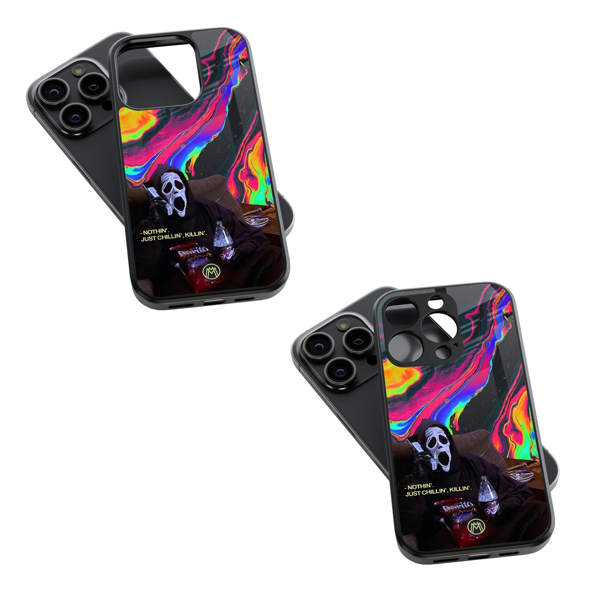 Trendy Glass Back Mobile Case for iPhone, Samsung, Redmi, OnePlus, Google Pixel, Motorola